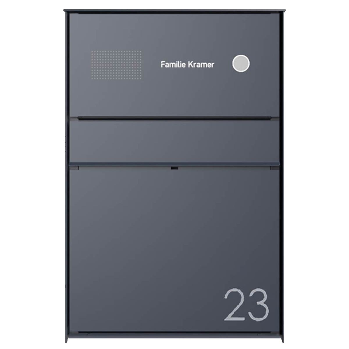 Boîte aux lettres design apparente GOETHE AP - RAL au choix - Sonnette - Interphone - INDIVIDUELLE