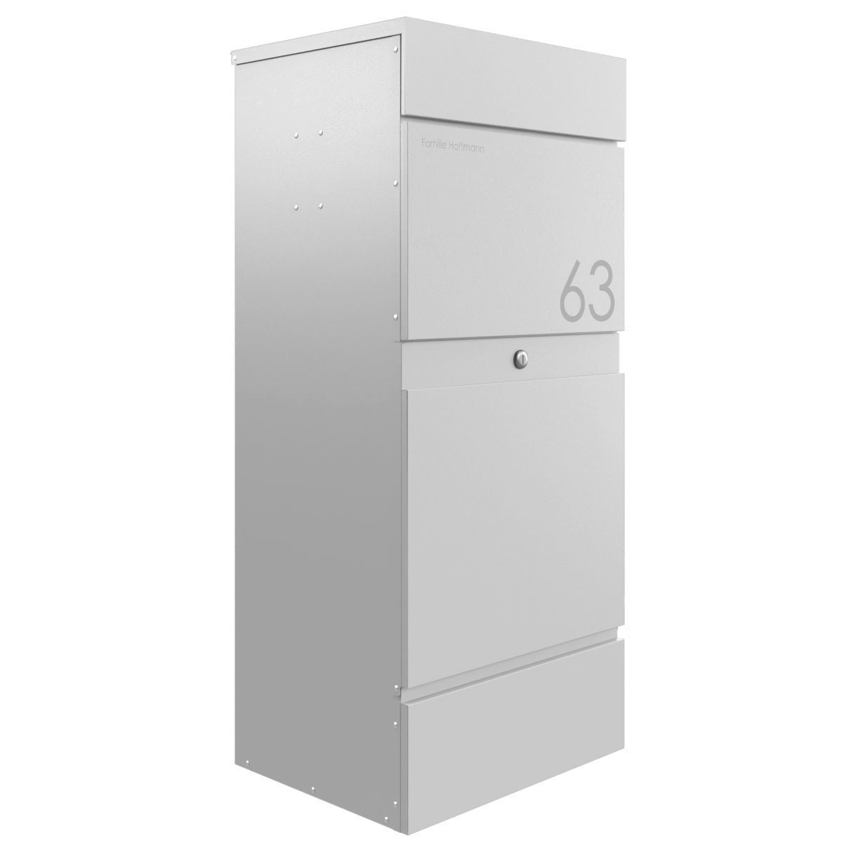 Floor-standing letterbox KLEIST parcel letterbox - RAL 9016 traffic white Floor-standing letterbox KLEIST parcel letterbox - RAL 9016 traffic white