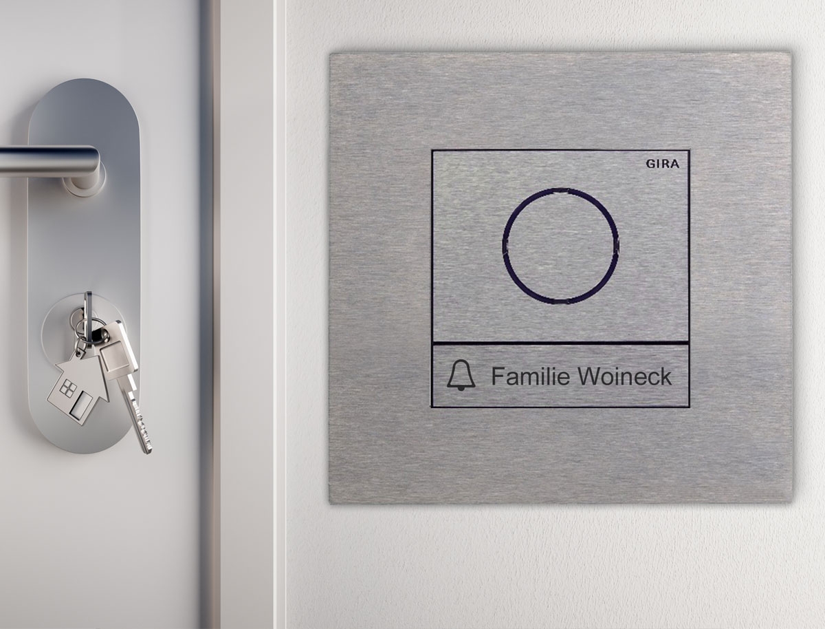 06b4af8cdd0ebdd0c6306f0efd638ee3340b0310 Edelstahl Sprechanlage zur Unterputzmontage - GIRA System 106 - 1-fach