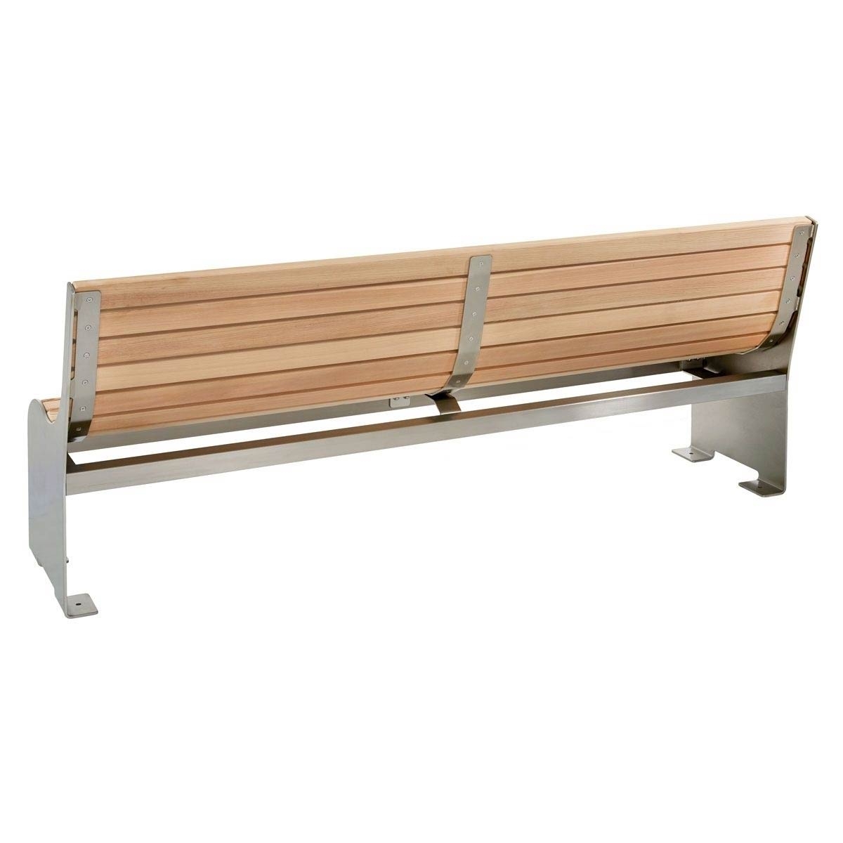 Design bench BROCKES - stainless steel - larch / Douglas fir oiled Design bench BROCKES - stainless steel - larch / Douglas fir oiled