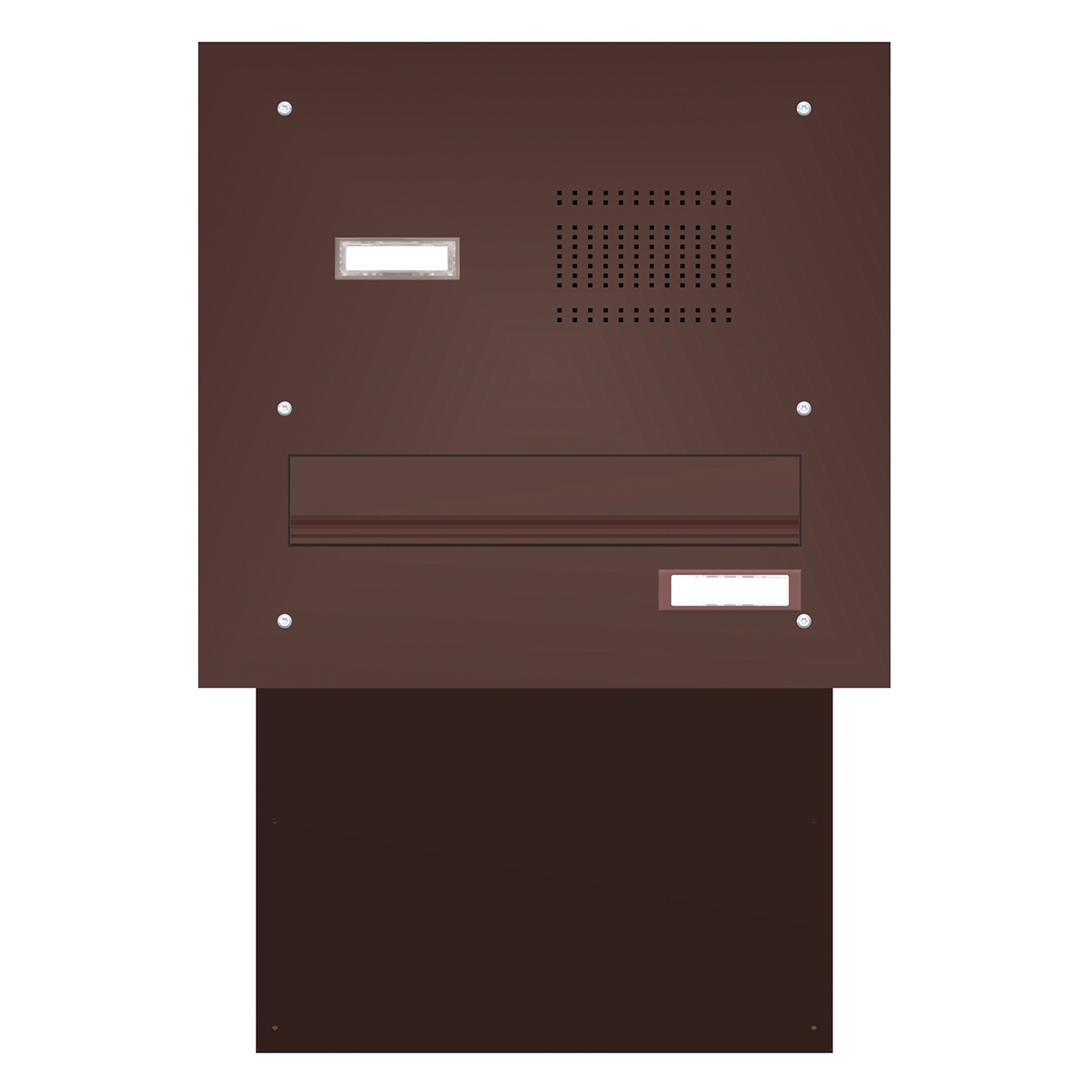 Through-the-wall letterbox system BASIC 623 powder-coated - Doorbell intercom - 1 party Through-the-wall letterbox system BASIC 623 powder-coated - Doorbell intercom - 1 party