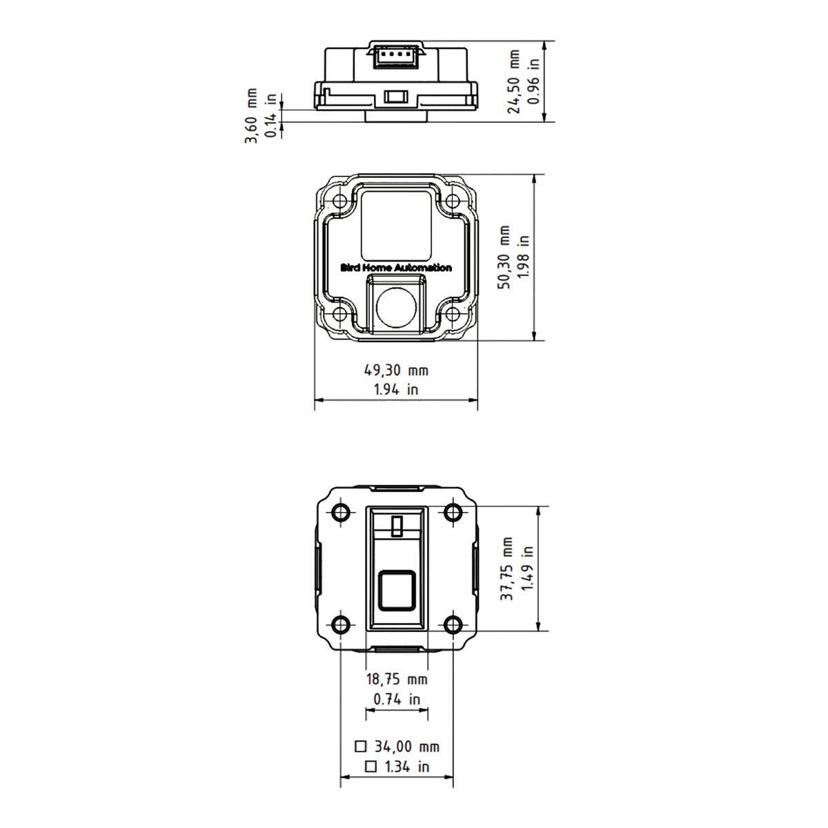 DoorBird Fingerabdruckleser Modul 50 DoorBird Fingerabdruckleser Modul 50