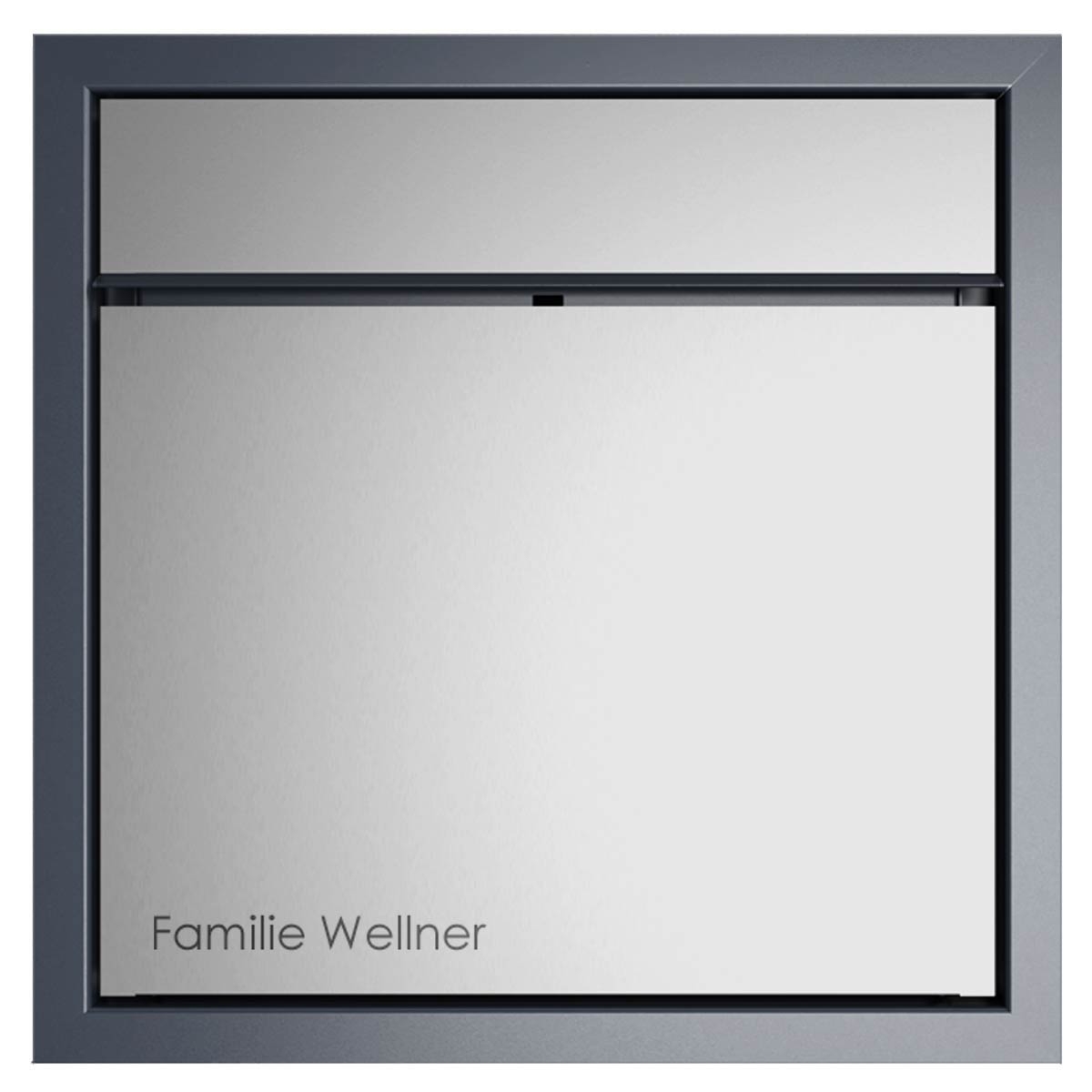 Design flush-mounted letterbox GOETHE UP - BI-Color Edition - VA-RAL of your choice Design flush-mounted letterbox GOETHE UP - BI-Color Edition - VA-RAL of your choice