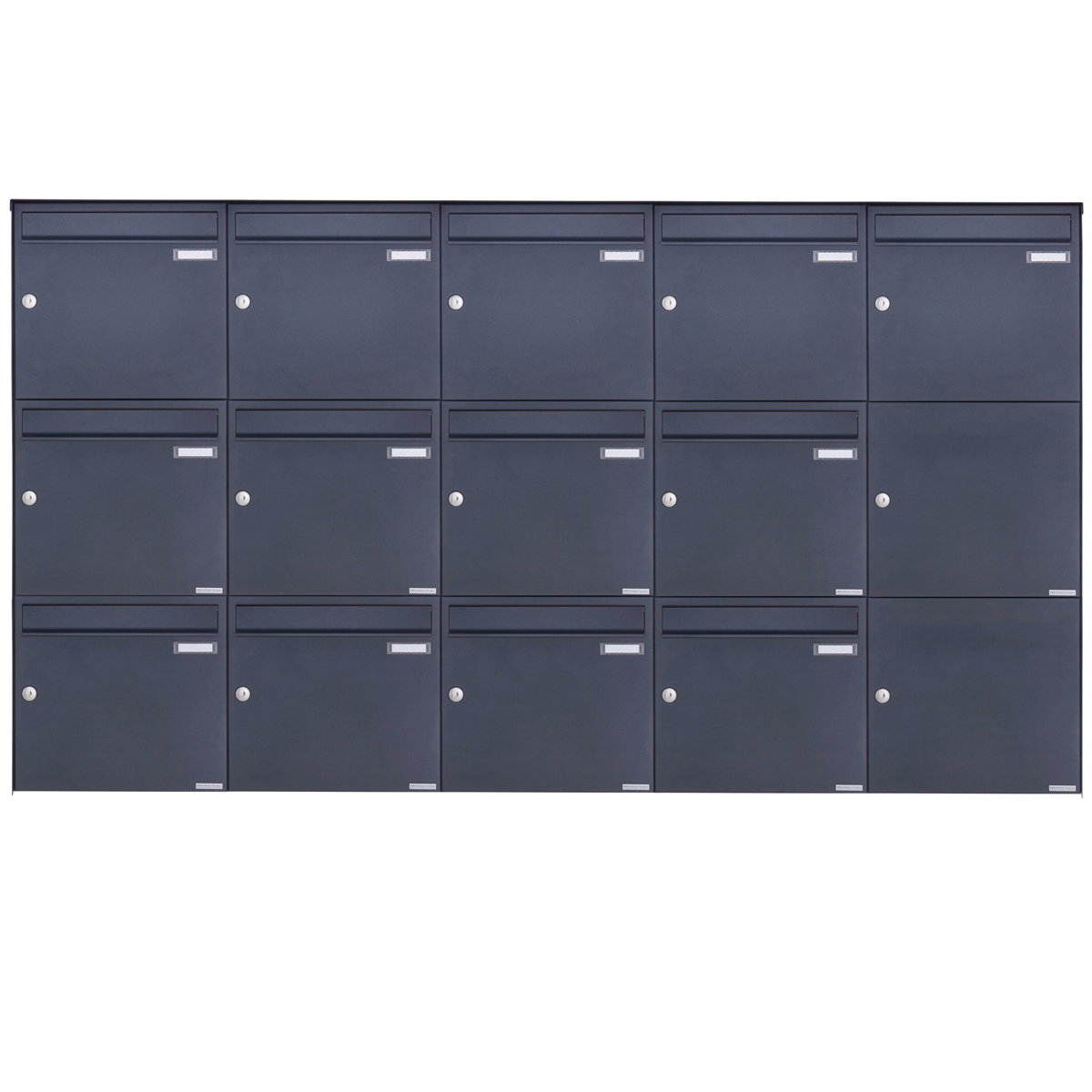 Cassetta per le lettere da appoggio 13er 5x3 in acciaio inox BASIC Plus 382XA AP - RAL a scelta
