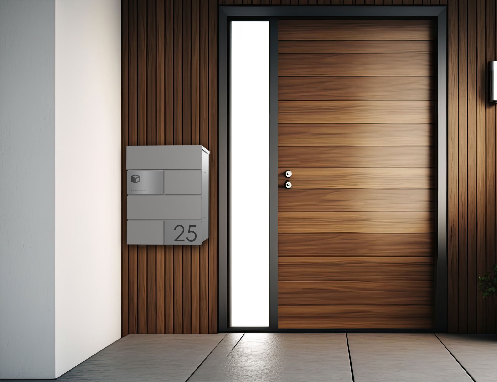 Aufputz Paketbox KANT Edition - Design Elegance 3 - RAL 9007 graualuminium Aufputz Paketbox KANT Edition - Design Elegance 3 - RAL 9007 graualuminium