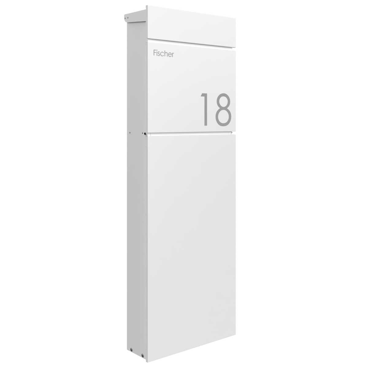 Standbriefkasten LESSING - RAL 9016 verkehrsweiß Standbriefkasten LESSING - RAL 9016 verkehrsweiß