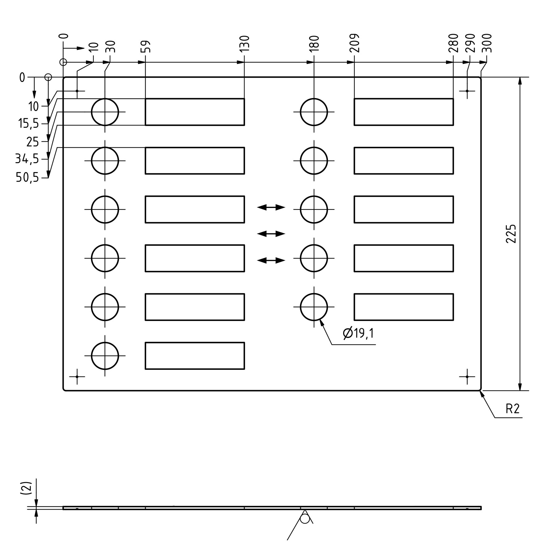 df31b1443673957af26702cec3ef1ca6ce066a24 Edelstahl Klingelplatte 300x225 BASIC 421 pulverbeschichtet mit Namensschild - 11 Parteien