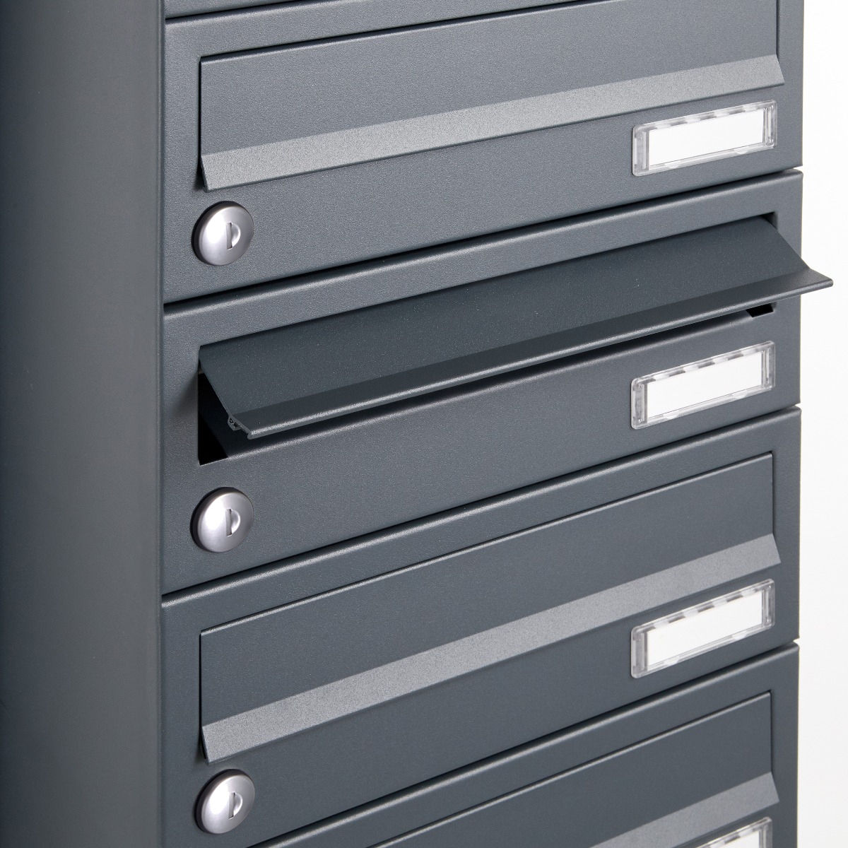 17er Edelstahl Aufputz Briefkastenanlage Design BASIC Plus 385XA AP - RAL nach Wahl 17er Edelstahl Aufputz Briefkastenanlage Design BASIC Plus 385XA AP - RAL nach Wahl