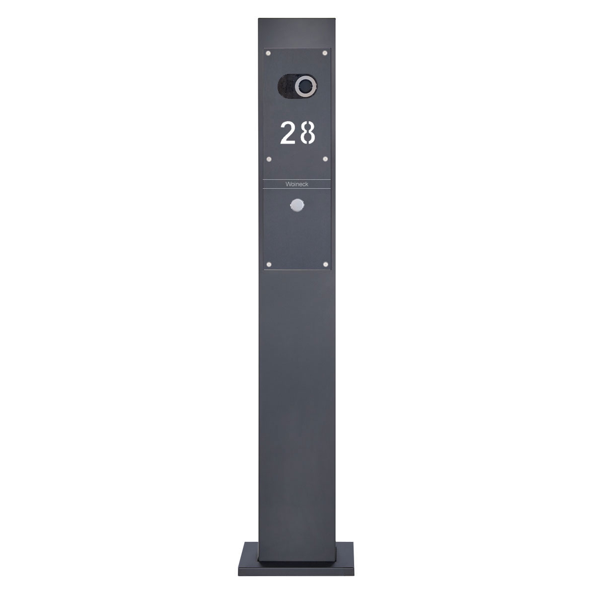 fe78e69ab4afe10a1af3f2ccd1dbdf7c51966c44 Doorbell pedestal Designer - Stainless steel V2A - RAL of your choice - Comelit VIDEO complete set Wifi