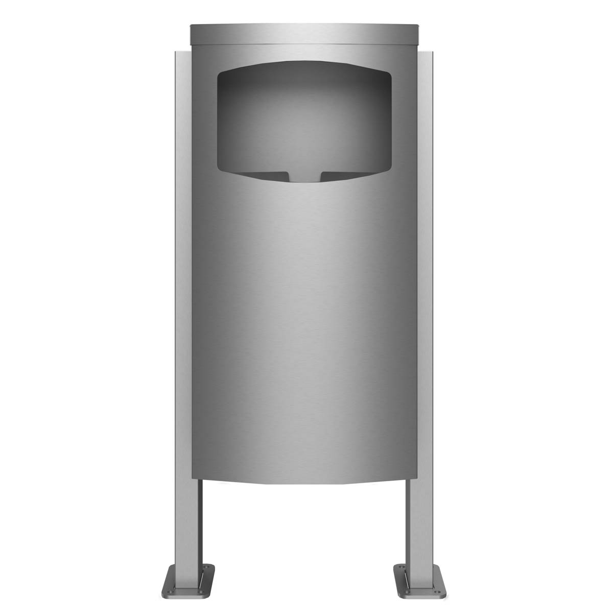 bc7a5027327d3e28fa23223ba8965a00bf0aa61f Abfalleimer - Abfallbehälter Design BASIC 650X ST-BP - 45 Liter - Edelstahl geschliffen