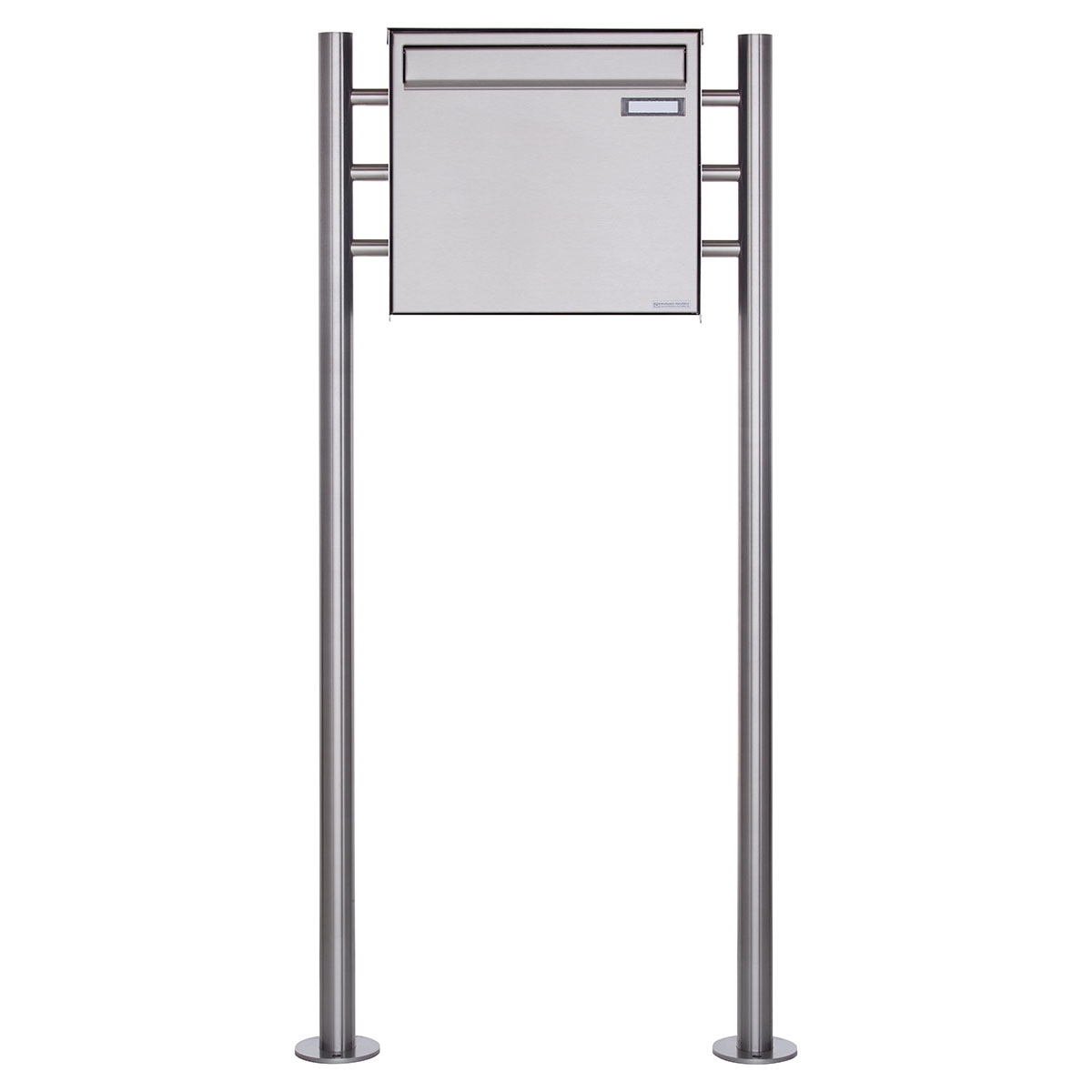 Zaunbriefkasten freistehend Design BASIC Plus 381XZ ST-R - Edelstahl geschliffen Zaunbriefkasten freistehend Design BASIC Plus 381XZ ST-R - Edelstahl geschliffen