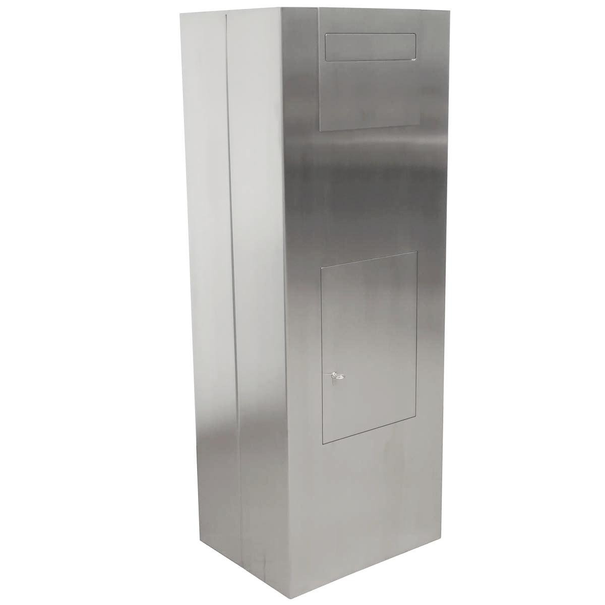 Sicherheits Standbriefkasten Typ 174B - Extra Volumen - Edelstahl geschliffen