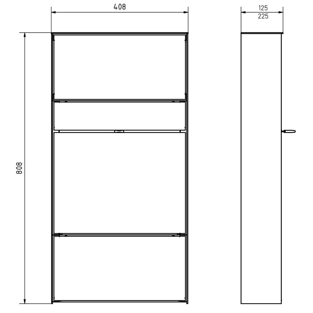 Design surface-mounted letterbox GOETHE AP with newspaper compartment - RAL of your choice - COMELIT Switch - VIDEO complete set Wifi Design surface-mounted letterbox GOETHE AP with newspaper compartment - RAL of your choice - COMELIT Switch - VIDEO complete set Wifi