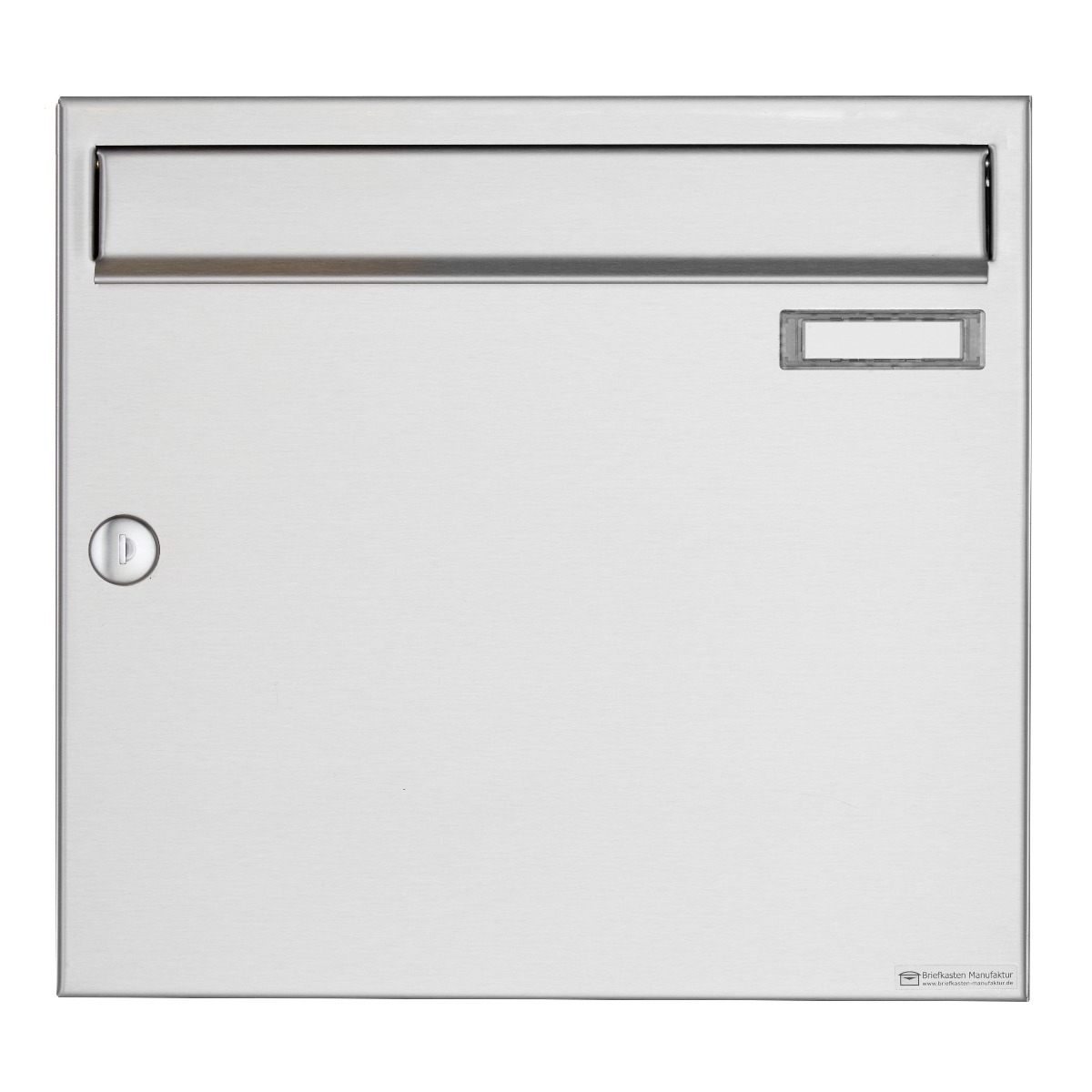 Stainless steel surface-mounted letterbox design BASIC 382A AP - 355x330x100
