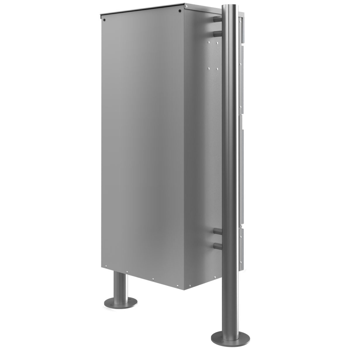 Freestanding parcel letter box KLEIST Edition ST-R - Design Elegance 2 - RAL 9007 grey aluminium Freestanding parcel letter box KLEIST Edition ST-R - Design Elegance 2 - RAL 9007 grey aluminium