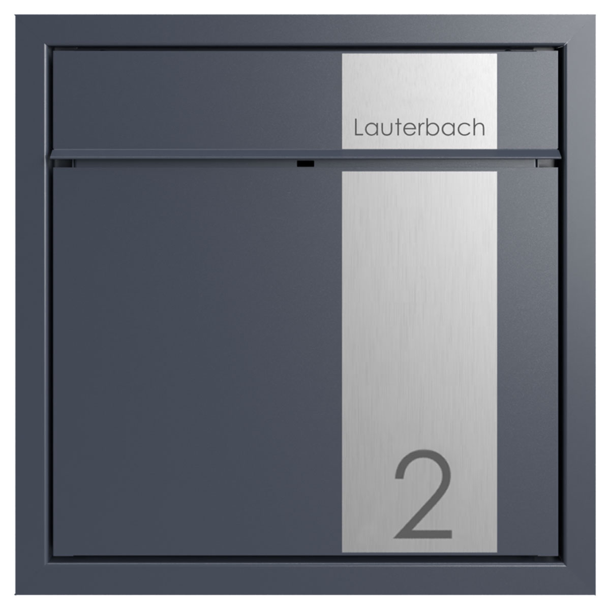 Flush-mounted letterbox GOETHE UP - Elegance 2 design - RAL of your choice Flush-mounted letterbox GOETHE UP - Elegance 2 design - RAL of your choice