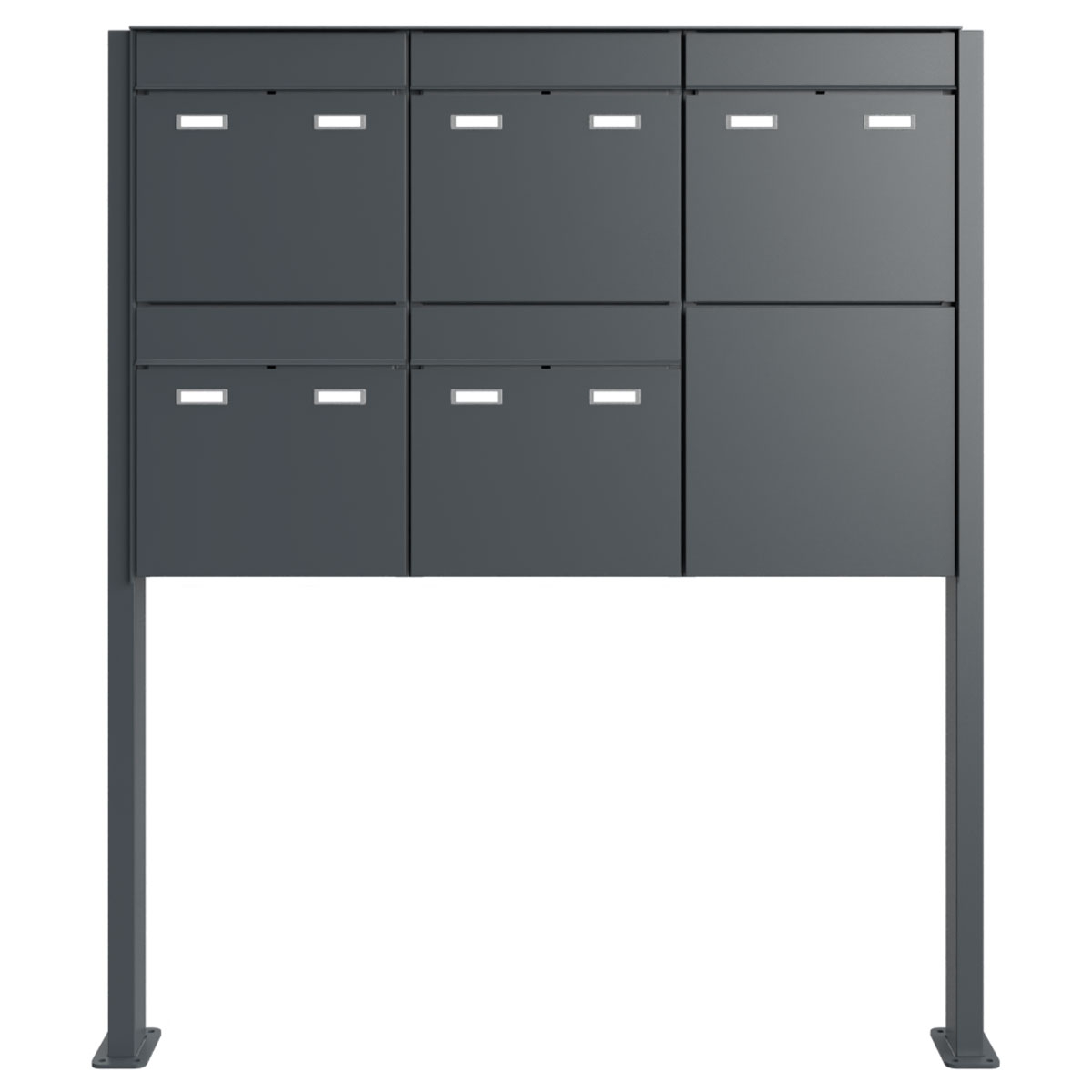 5er 3x2 Design Standbriefkasten GOETHE ST-Q - RAL nach Wahl 5er 3x2 Design Standbriefkasten GOETHE ST-Q - RAL nach Wahl