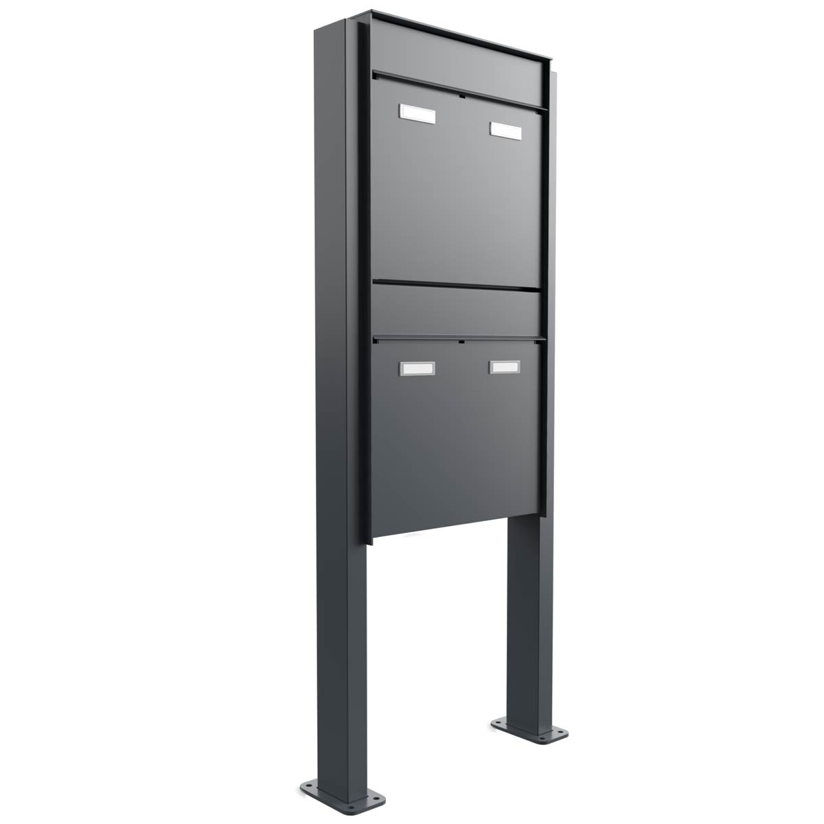 2er 1x2 design letterbox GOETHE ST-Q - RAL of your choice 2er 1x2 design letterbox GOETHE ST-Q - RAL of your choice