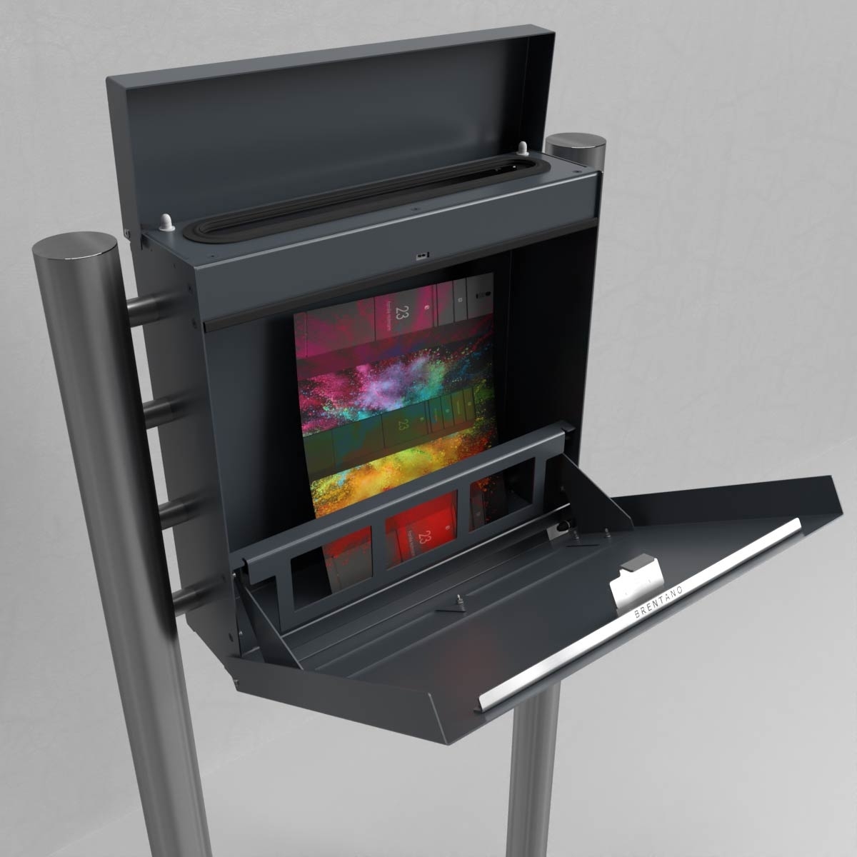 Design Standbriefkasten BRENTANO® ST-R - Design Elegance 3 - RAL nach Wahl