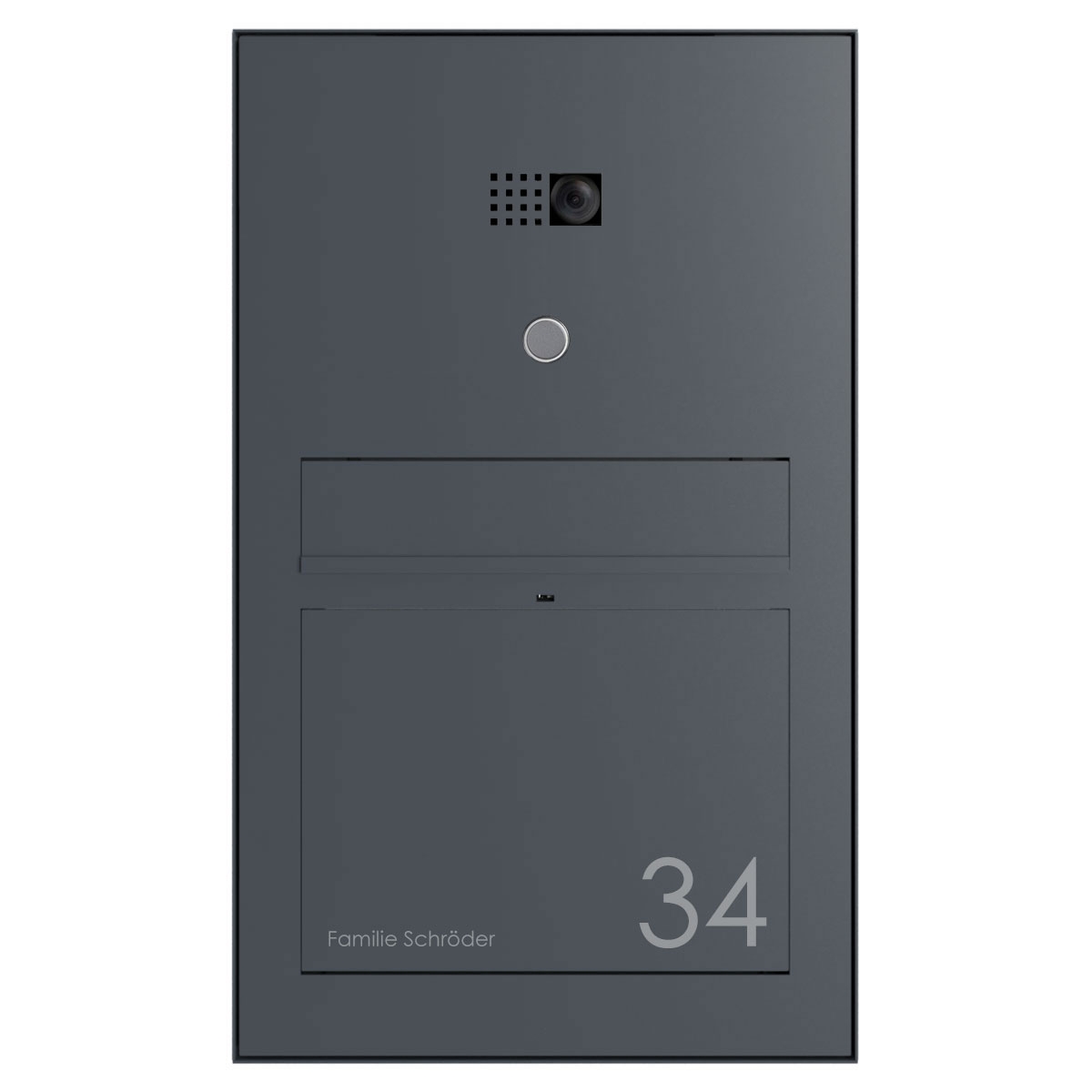 Design-brievenbus opbouw GRIMM - kleur naar keuze met COMELIT Ultra - VIDEO-SET