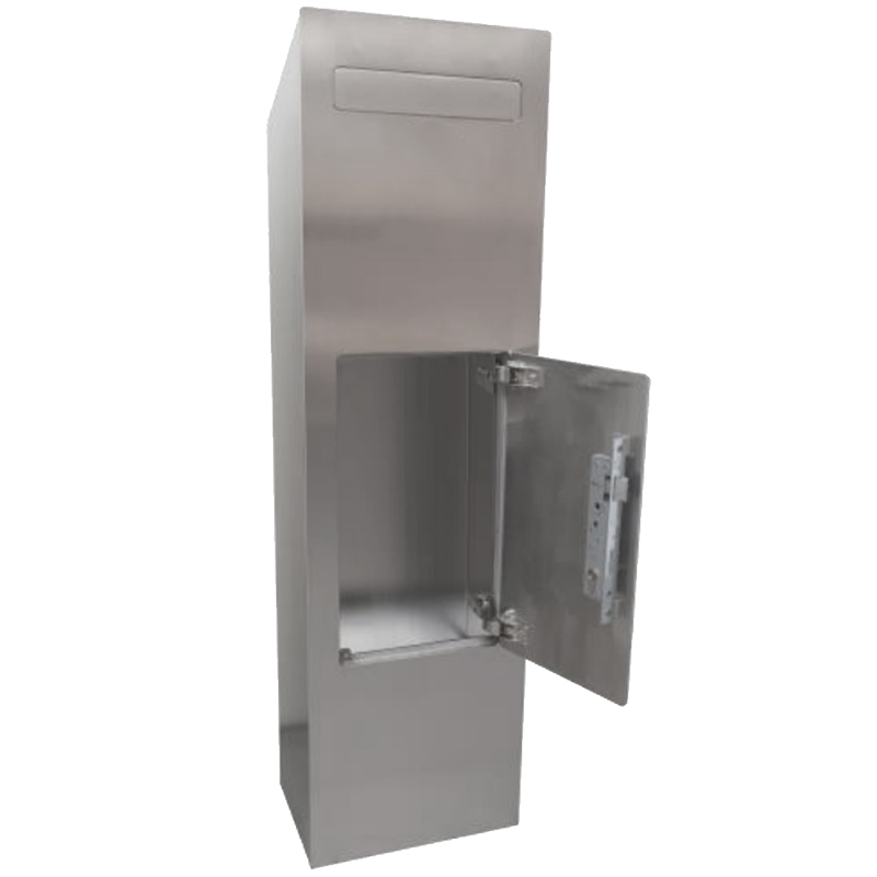 Sicherheits Standbriefkasten Typ 174 - Edelstahl geschliffen Sicherheits Standbriefkasten Typ 174 - Edelstahl geschliffen