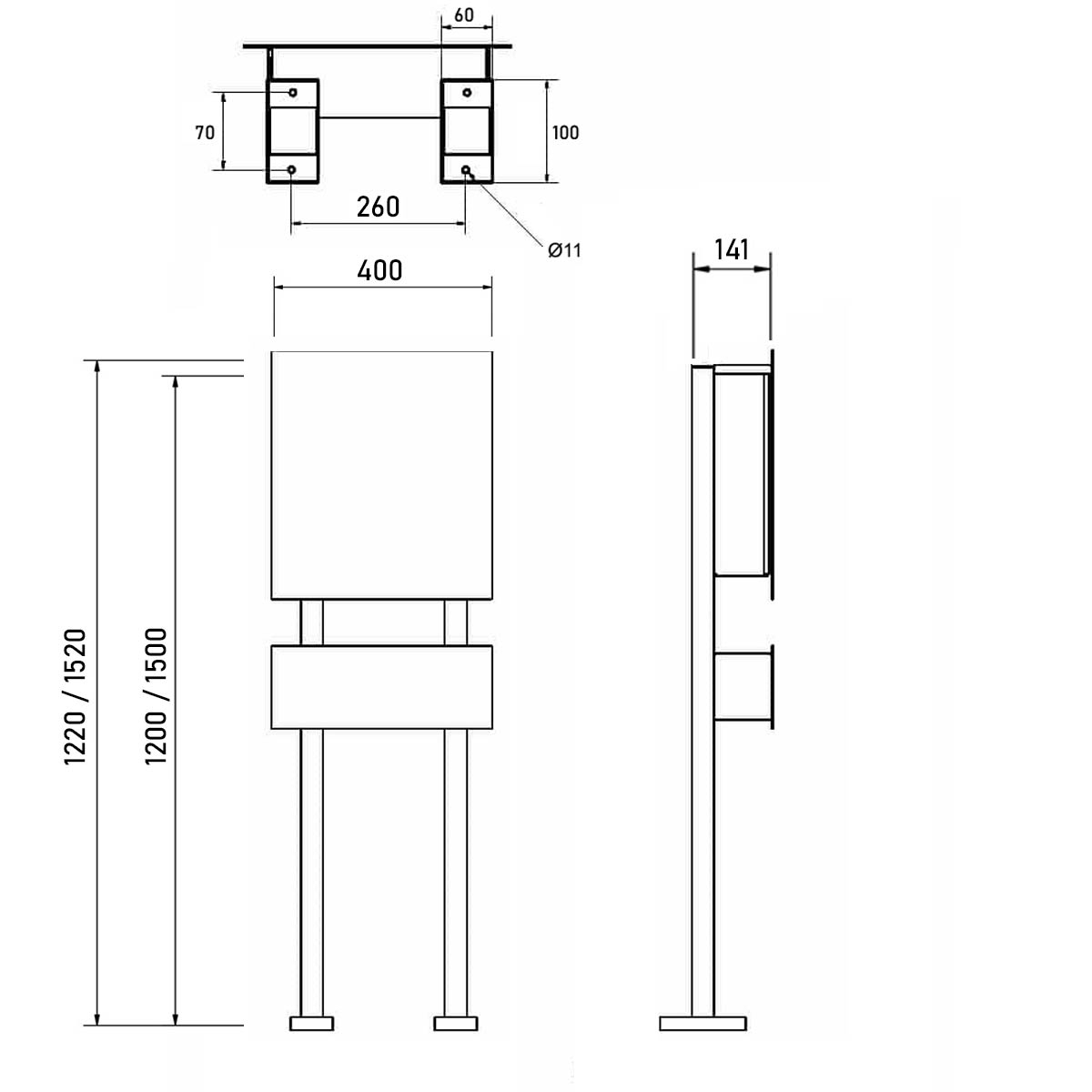 Design Standbriefkasten SCHILLER MEDIUM VAR - Edelstahl V2A pulverbeschichtet in RAL 7016 anthrazitgrau Design Standbriefkasten SCHILLER MEDIUM VAR - Edelstahl V2A pulverbeschichtet in RAL 7016 anthrazitgrau
