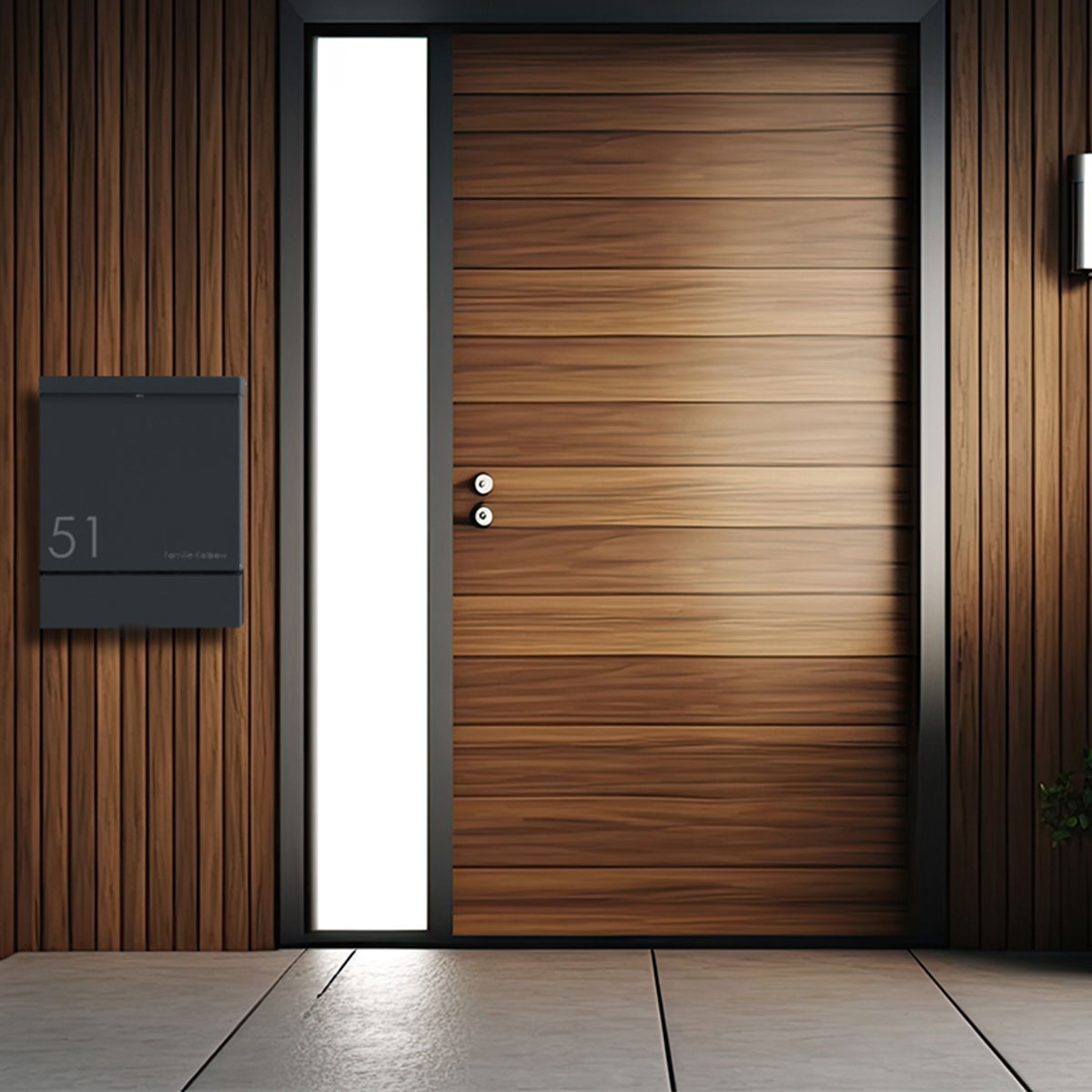 83a65c637218303917d89b3335226151c7eb3c37 Design Briefkasten BRENTANO® mit Zeitungsfach - RAL 7016 anthrazitgrau