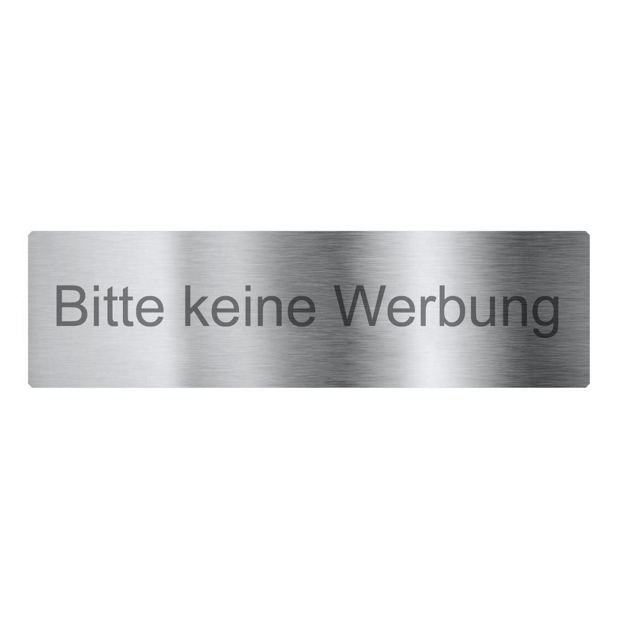 31db5d41b505ed752bce6d737bd1f27074323a13 Badge autocollant "Pas de publicité" en acier inoxydable