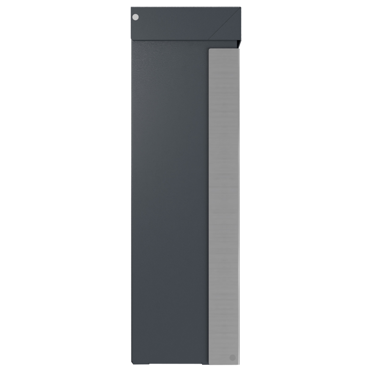 Design Briefkasten BRENTANO® - BI-Color VA geschliffen - RAL 7016 anthrazitgrau