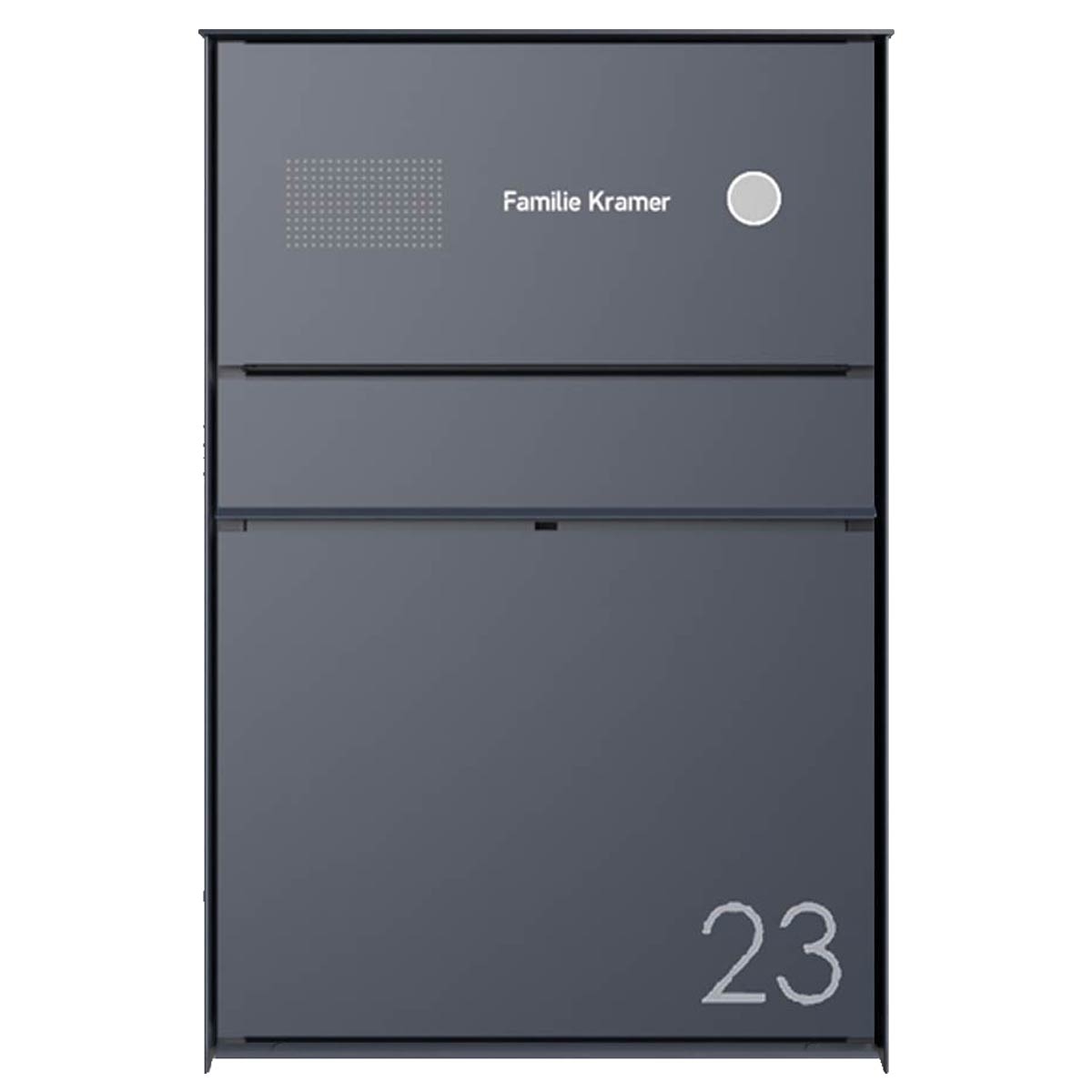 Design surface-mounted letterbox GOETHE AP - RAL of your choice - Doorbell intercom box - INDIVIDUAL Design surface-mounted letterbox GOETHE AP - RAL of your choice - Doorbell intercom box - INDIVIDUAL