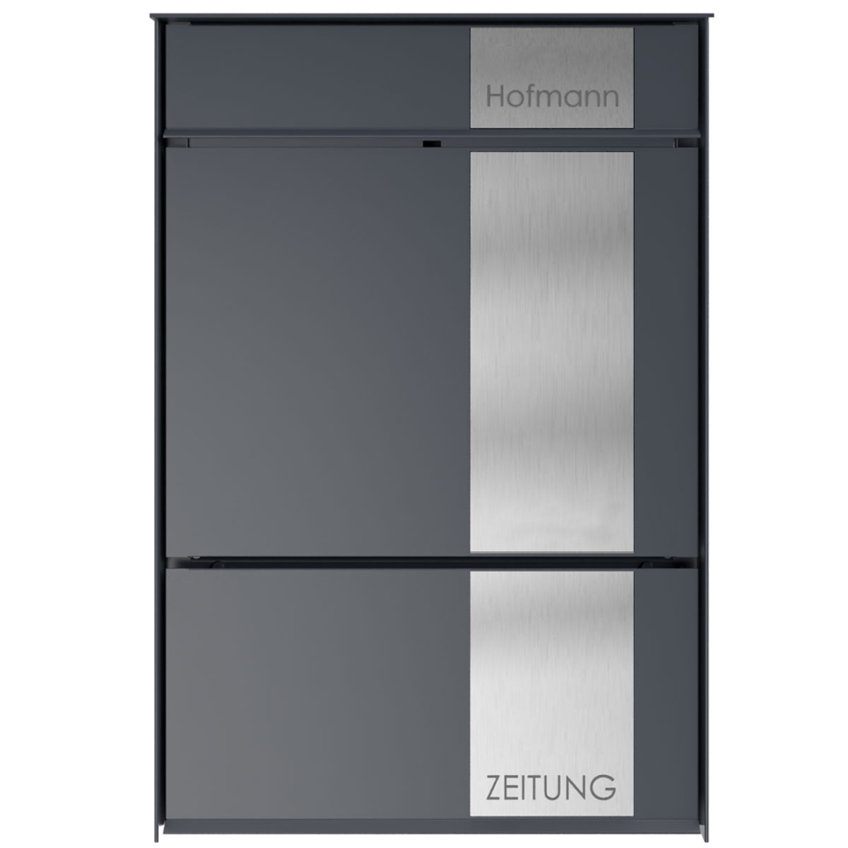 Aufputz Briefkasten GOETHE AP mit Zeitungsfach - Design Elegance 2 - RAL nach Wahl Aufputz Briefkasten GOETHE AP mit Zeitungsfach - Design Elegance 2 - RAL nach Wahl