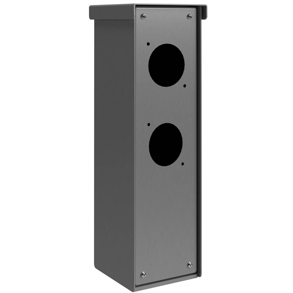 Steckdosensäule Energiesäule BASIC 372 zur Standmontage - Vorbereitet - Edelstahl V2A geschliffen Steckdosensäule Energiesäule BASIC 372 zur Standmontage - Vorbereitet - Edelstahl V2A geschliffen