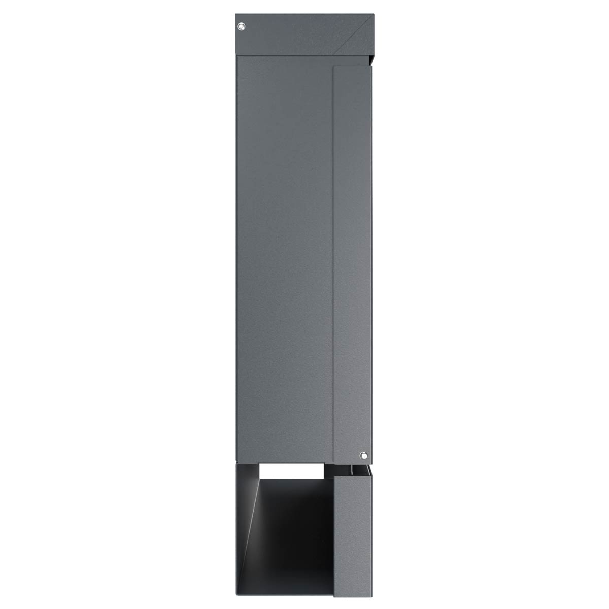 6e8d06502e21c2c91ead175ba092de77a08fd1f2 Briefkasten BRENTANO® mit Zeitungsfach - Design Elegance 2 - RAL 7016 anthrazitgrau