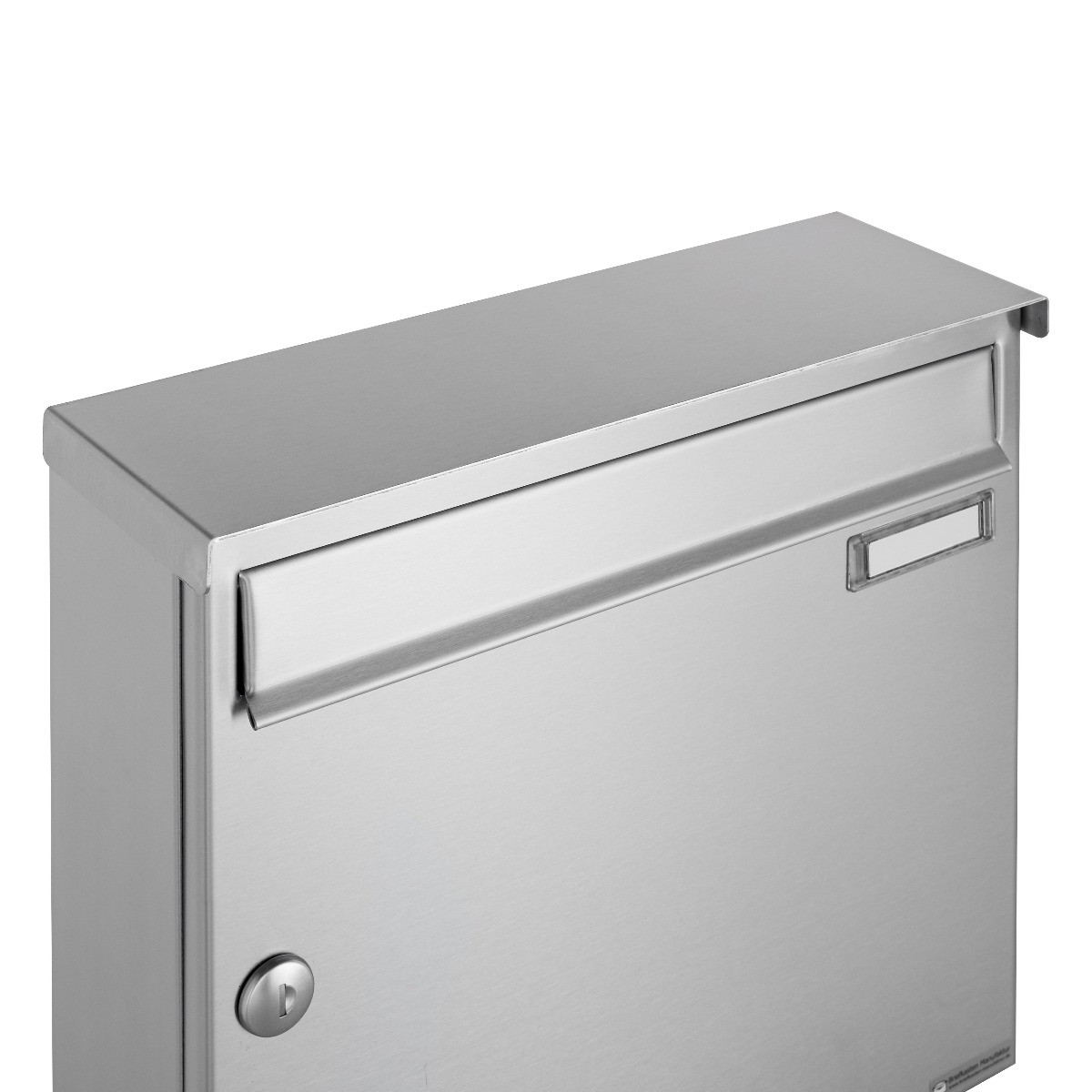Boîte aux lettres sur pied 2 pièces 1x2 en acier inoxydable Design BASIC 381 ST-R