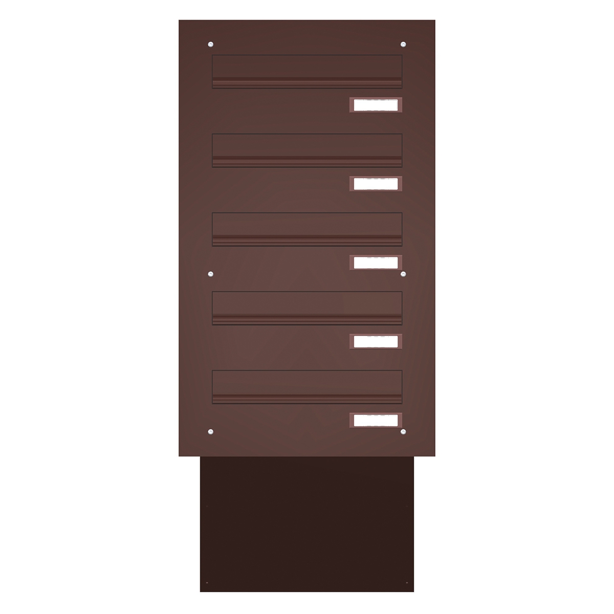 Through-the-wall letterbox BASIC 622 powder-coated - 5 parties Through-the-wall letterbox BASIC 622 powder-coated - 5 parties