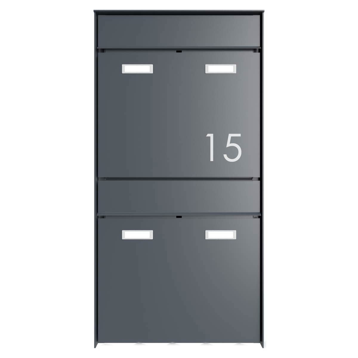 2er 1x2 Design surface-mounted letterbox system GOETHE AP - RAL of your choice 2er 1x2 Design surface-mounted letterbox system GOETHE AP - RAL of your choice