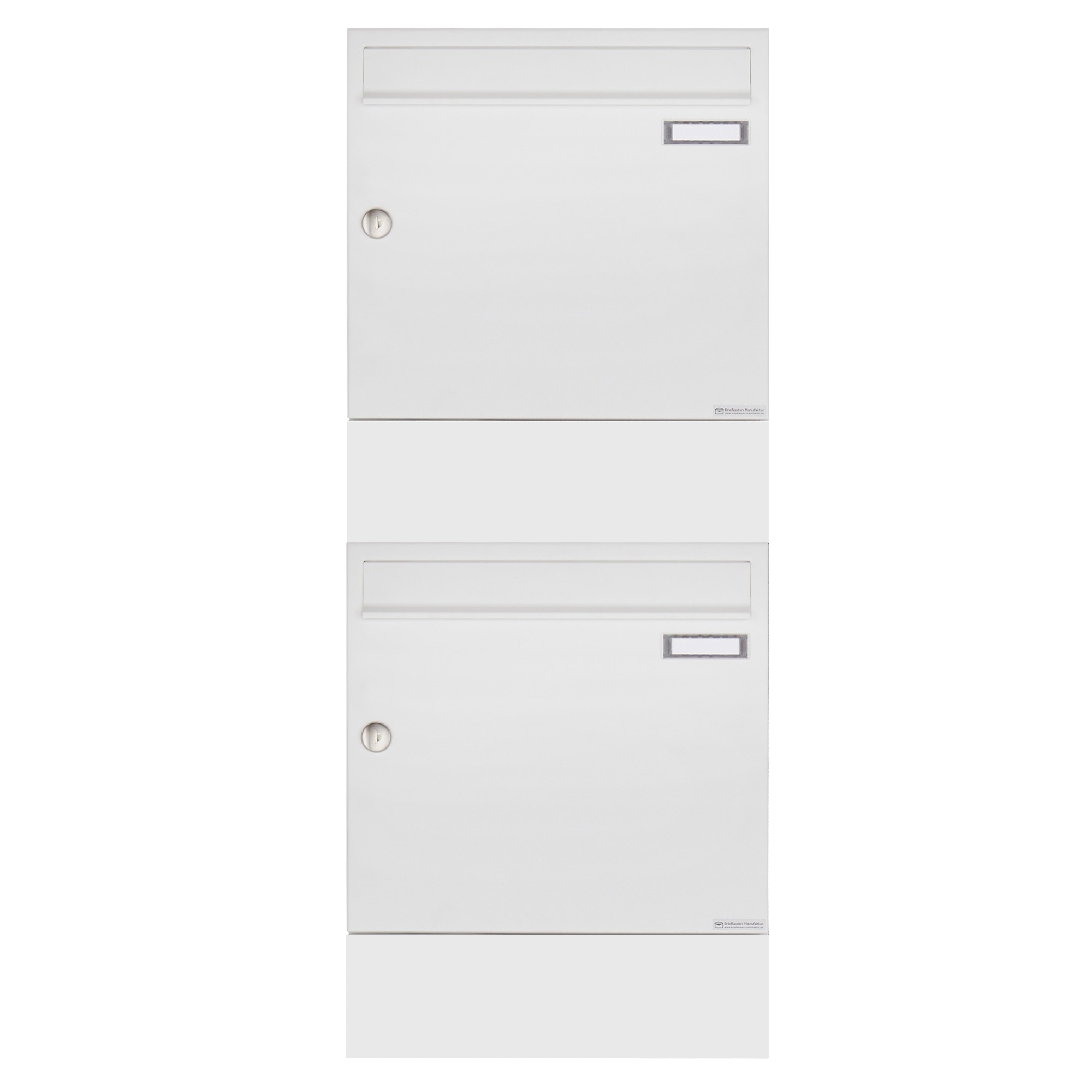 2er Aufputz Briefkasten Design BASIC 382A AP mit Zeitungsfach - RAL 9016 verkehrsweiß 2er Aufputz Briefkasten Design BASIC 382A AP mit Zeitungsfach - RAL 9016 verkehrsweiß