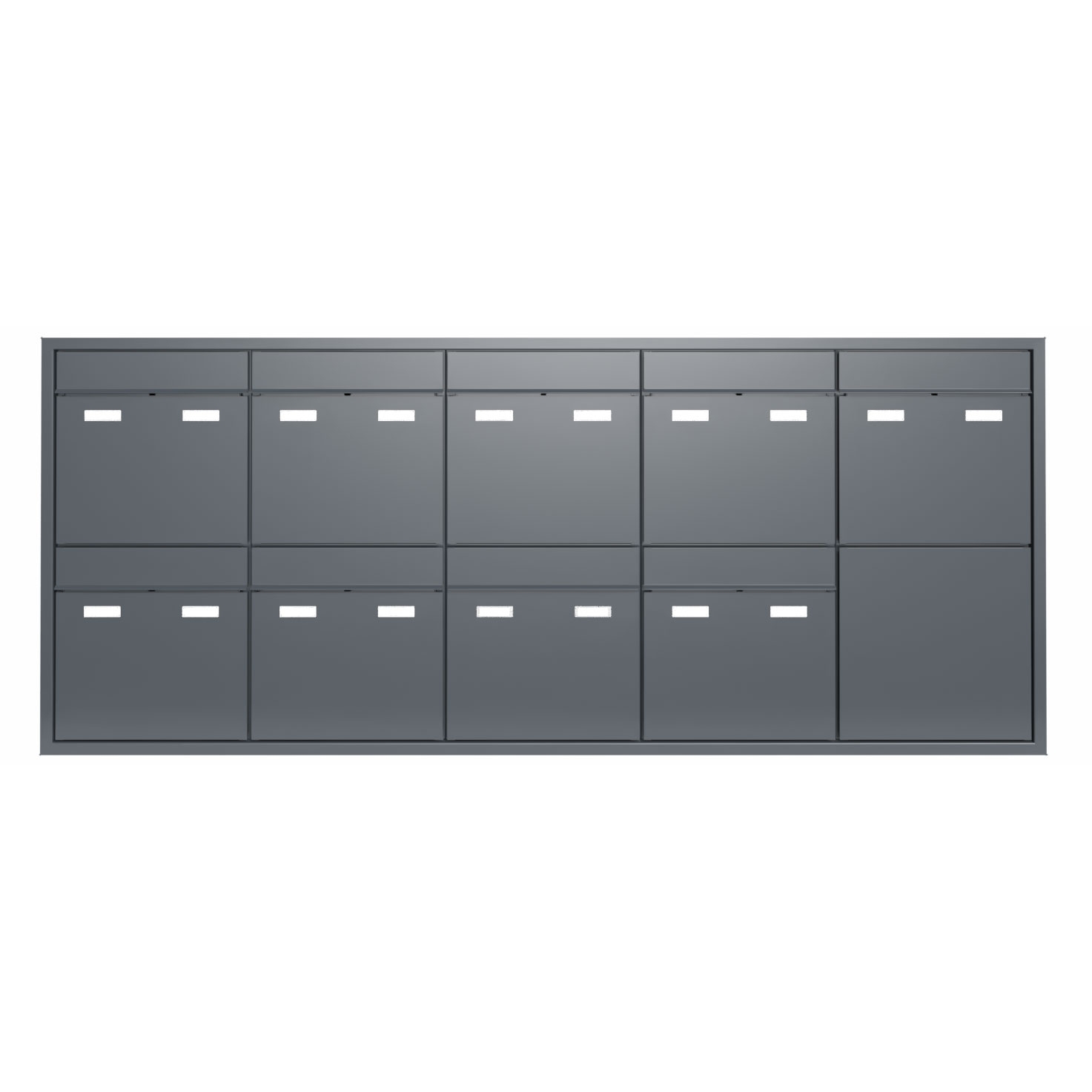 9er 5x2 Design Unterputz Briefkastenanlage GOETHE UP - RAL nach Wahl