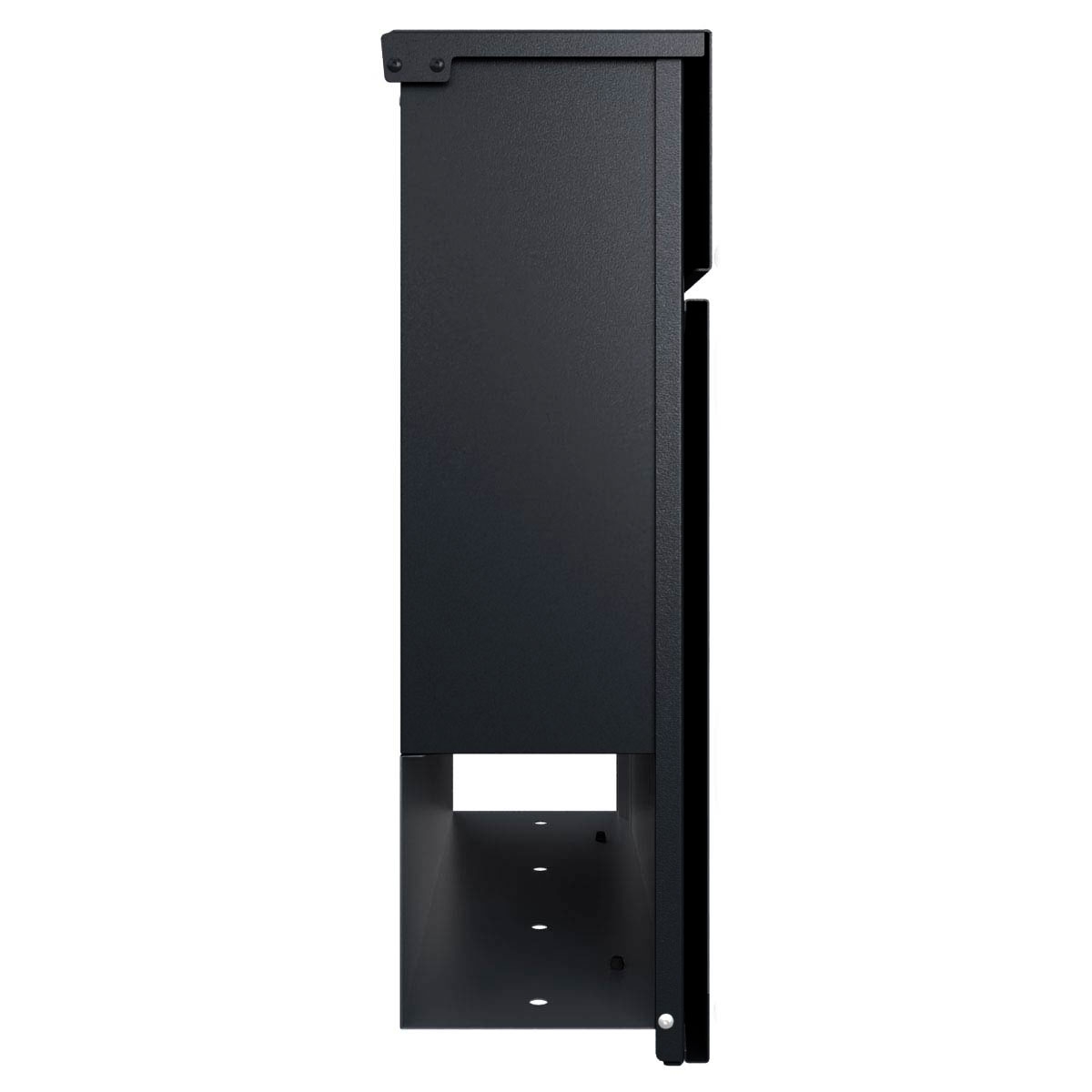 KANT Edition brievenbus met krantenvak - Elegance 2 design - RAL 9005 gitzwart