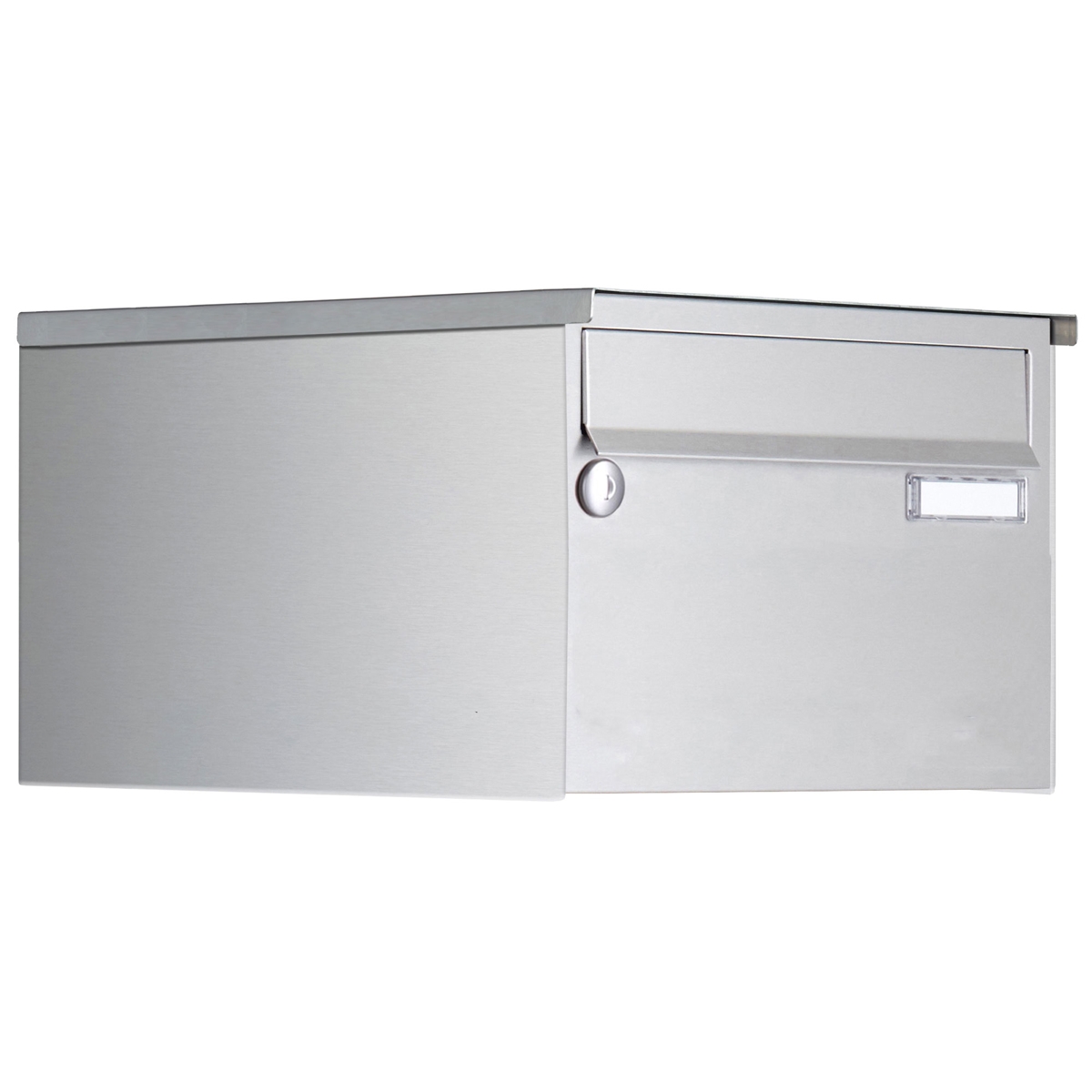 Boîte aux lettres en acier raffiné Design BASIC 385A220 - Acier raffiné V2A brossé