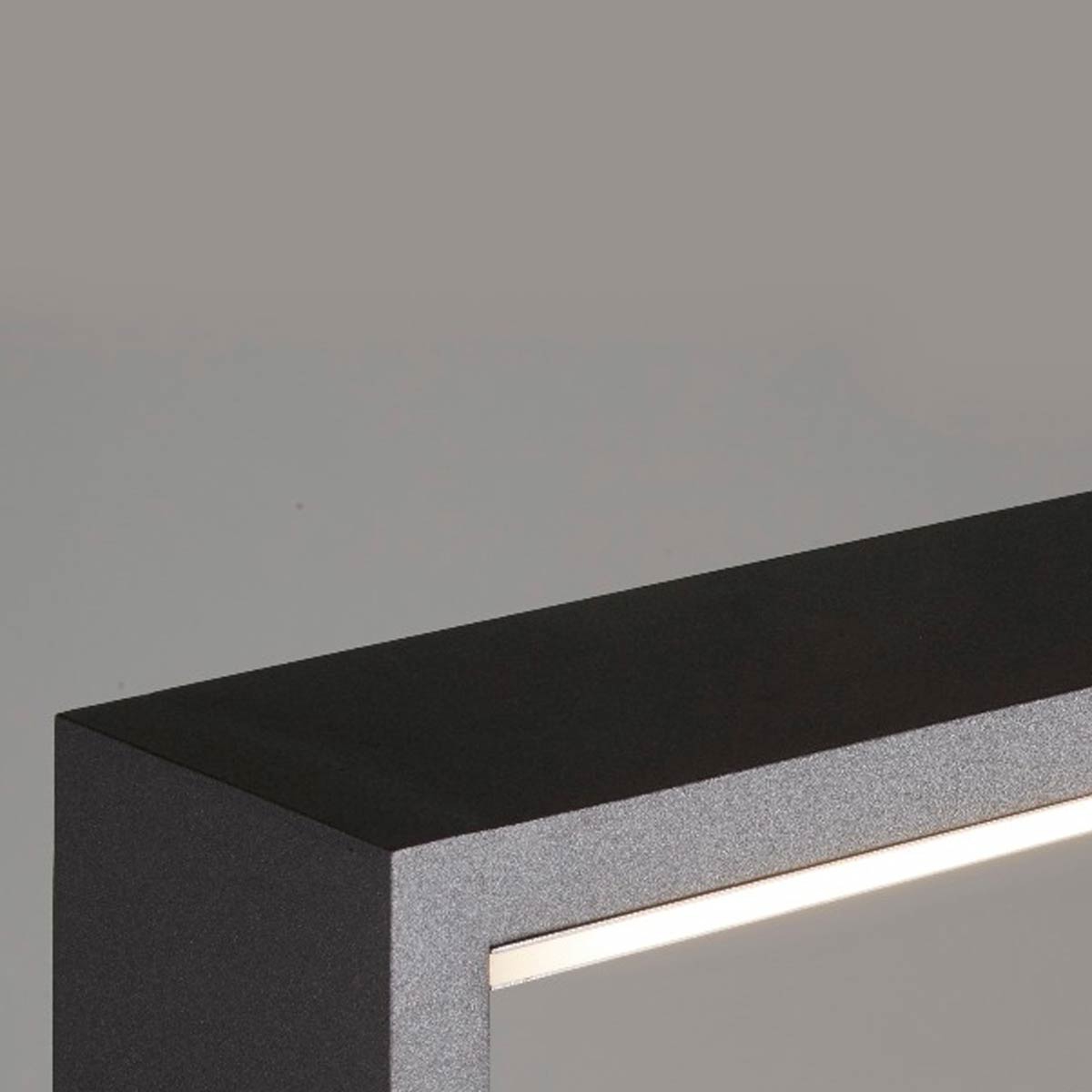 Cassetta per le lettere GOETHE LIB di design con scomparto per giornali - Elemento di design a LED - RAL a scelta