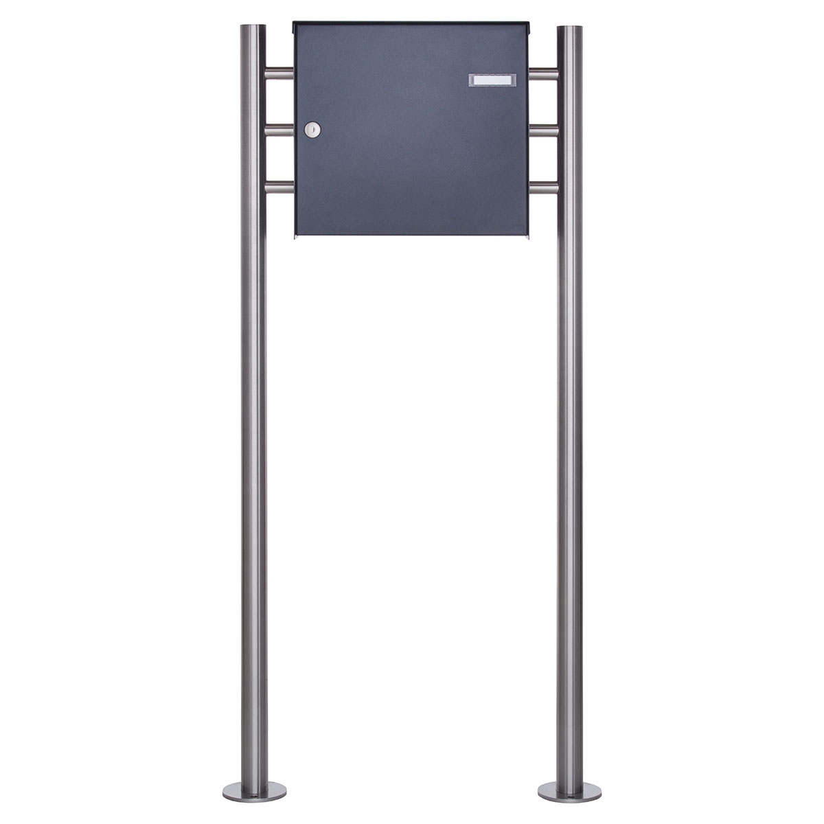 Zaunbriefkasten freistehend Design BASIC Plus 381XZ ST-R - RAL nach Wahl Zaunbriefkasten freistehend Design BASIC Plus 381XZ ST-R - RAL nach Wahl