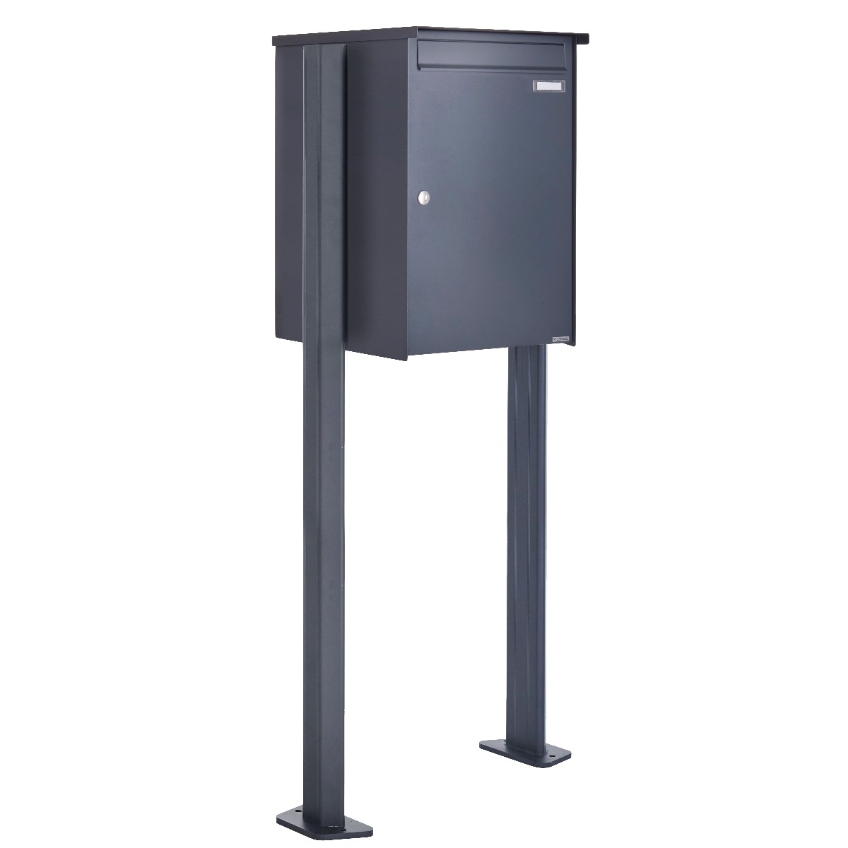 Large capacity free-standing letterbox Design BASIC 380BP-550 ST-T - RAL 7016 anthracite grey Large capacity free-standing letterbox Design BASIC 380BP-550 ST-T - RAL 7016 anthracite grey