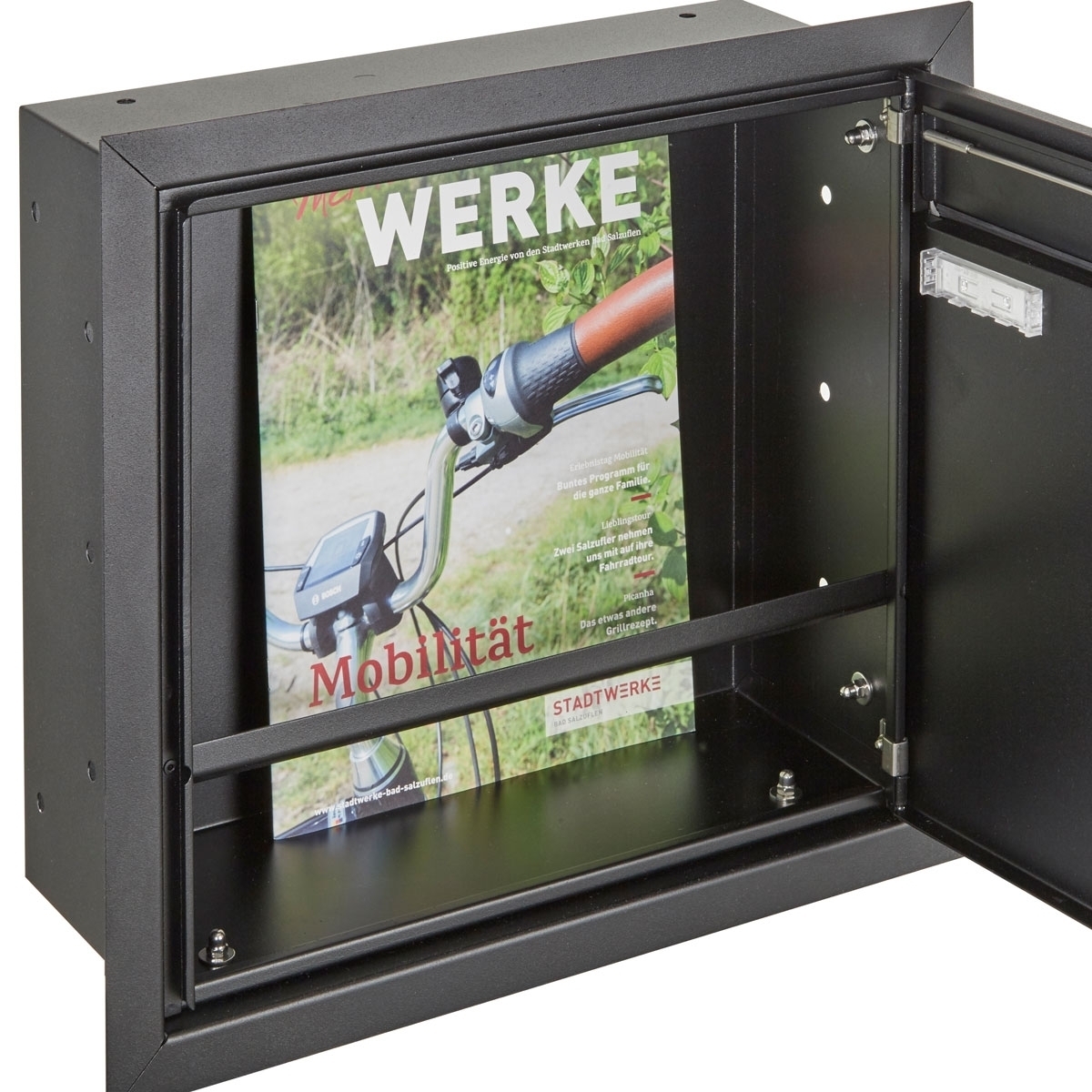 10er Edelstahl Unterputz Briefkastenanlage BASIC Plus 382XU UP mit Klingelkasten seitlich - RAL nach Wahl 10er Edelstahl Unterputz Briefkastenanlage BASIC Plus 382XU UP mit Klingelkasten seitlich - RAL nach Wahl