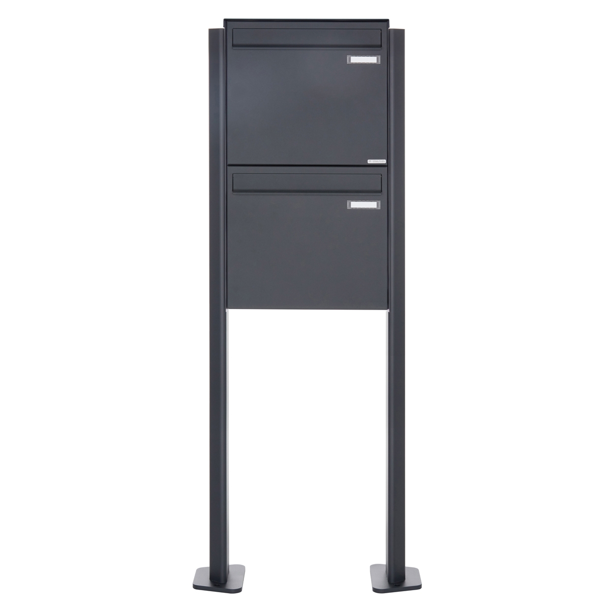 2er 1x2 Edelstahl Zaunbriefkasten Design BASIC Plus 380XZ ST-T - RAL nach Wahl 2er 1x2 Edelstahl Zaunbriefkasten Design BASIC Plus 380XZ ST-T - RAL nach Wahl