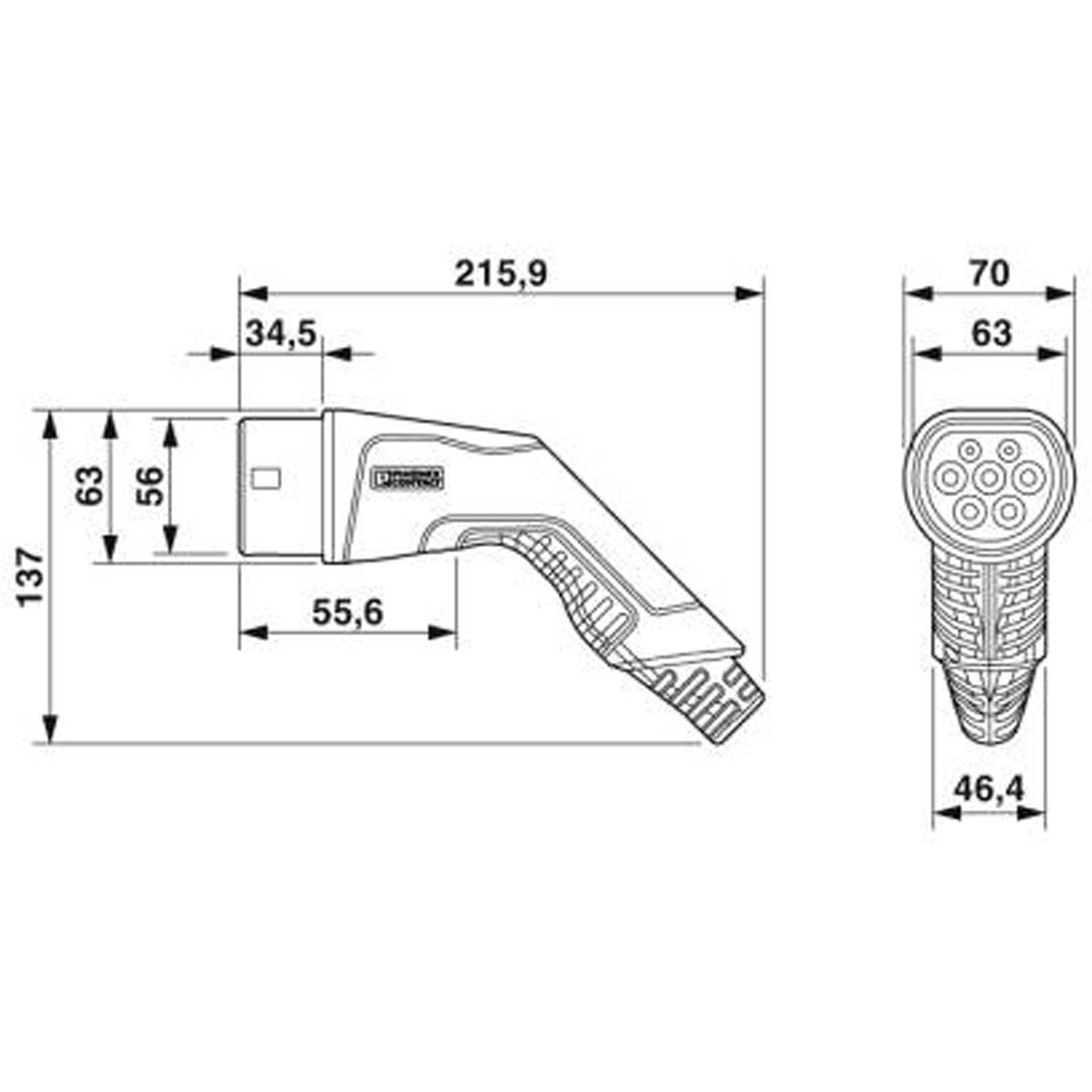 Ladekabel Typ 2 / Typ 2 - Länge 7m - 3 Phasen - 32A - Mode 3 Ladekabel Typ 2 / Typ 2 - Länge 7m - 3 Phasen - 32A - Mode 3