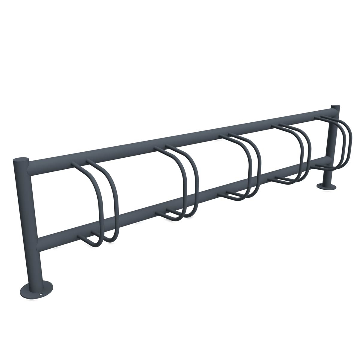 2ca4f50c8b1be1c8d13a499ae339057db12f5b7d Fahrradständer ACHIM - Edelstahl pulverbeschichtet in RAL Farbe - Einseitige Radeinstellung