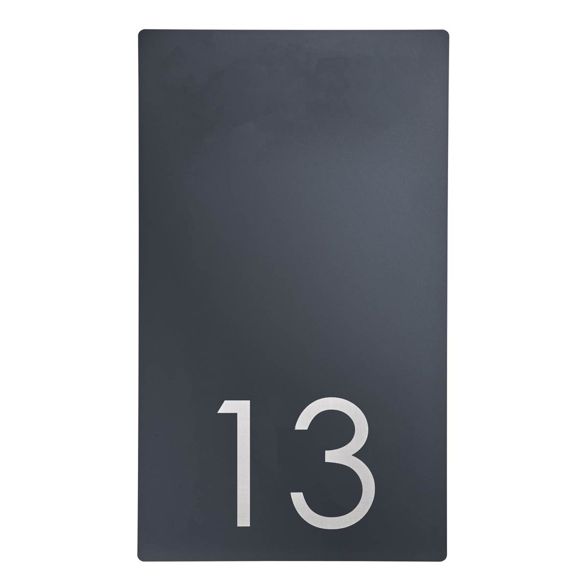 Cartello in acciaio inox Elegance 423A 225x395 - RAL a scelta - Numero civico - Strada o nome