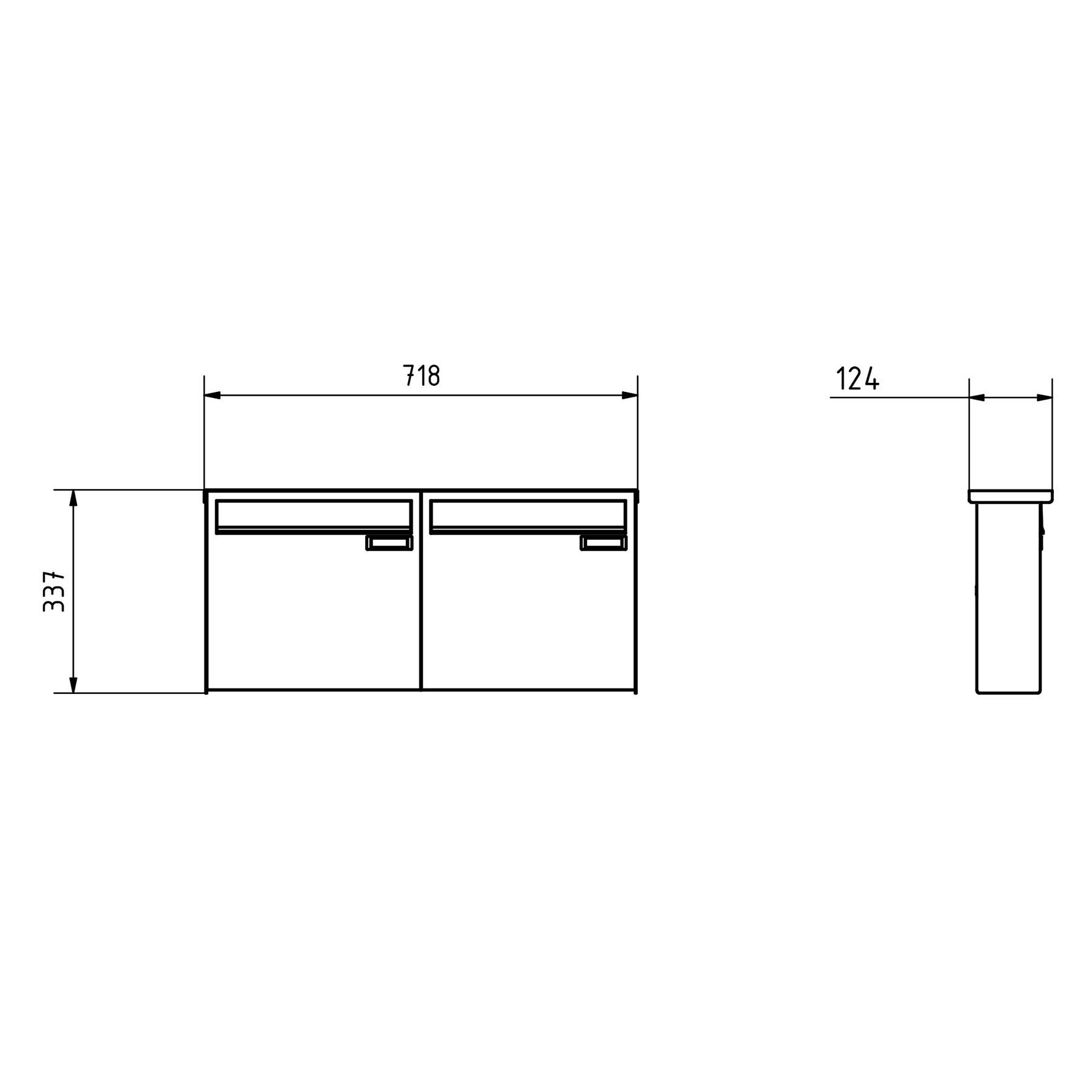 2er 2x1 Edelstahl Zaunbriefkasten BASIC Plus 382XZ - Entnahme rückseitig 2er 2x1 Edelstahl Zaunbriefkasten BASIC Plus 382XZ - Entnahme rückseitig