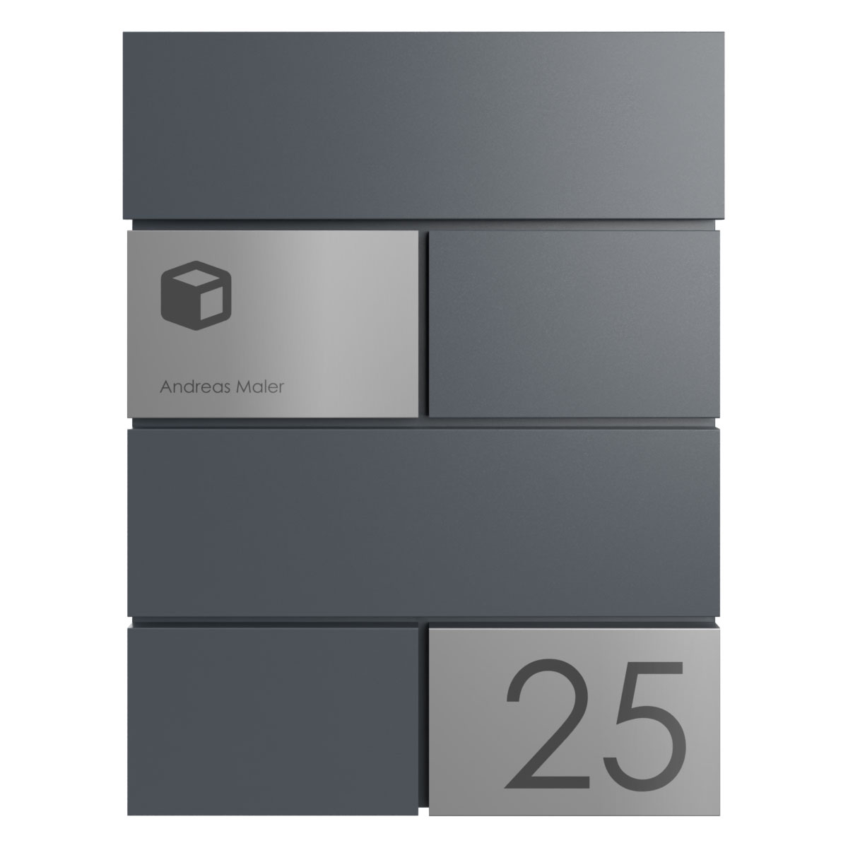 Surface-mounted parcel box KANT Edition - Design Elegance 3 - RAL 7016 anthracite grey Surface-mounted parcel box KANT Edition - Design Elegance 3 - RAL 7016 anthracite grey